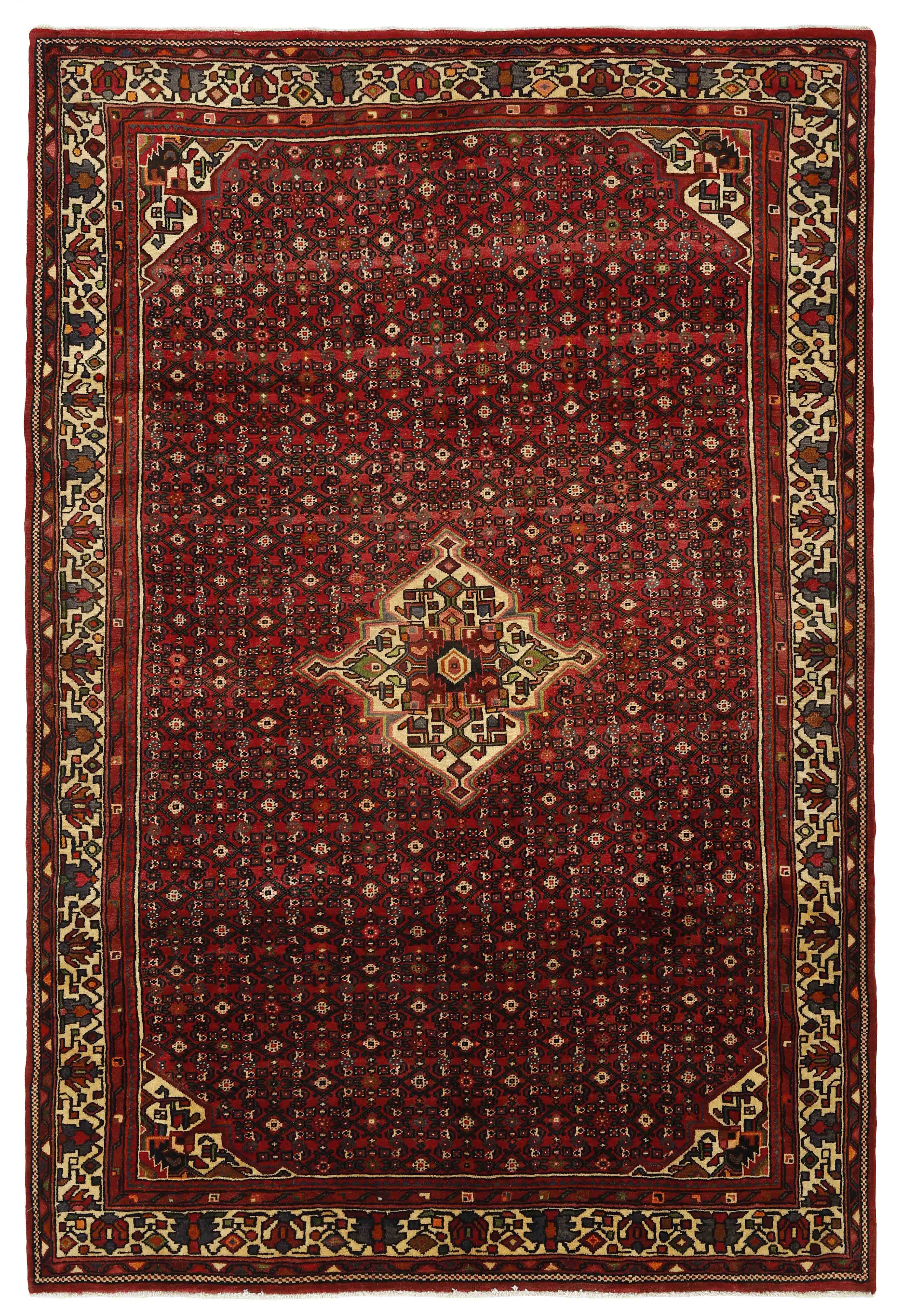 Red traditional persian rug