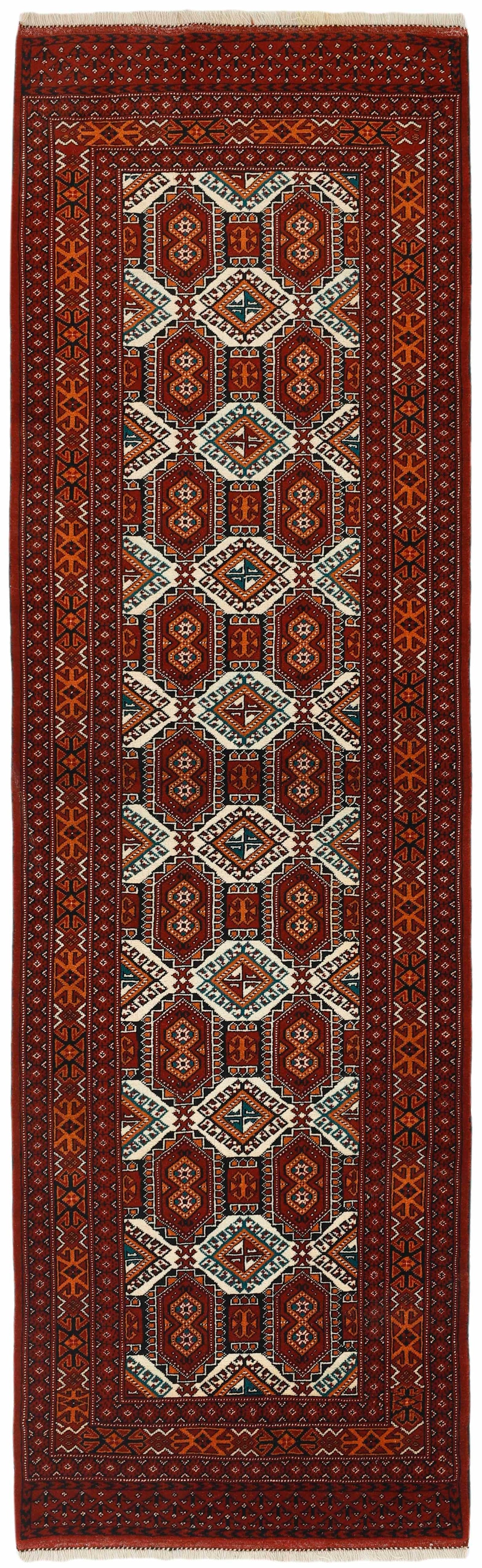 authentic red and black persian runner