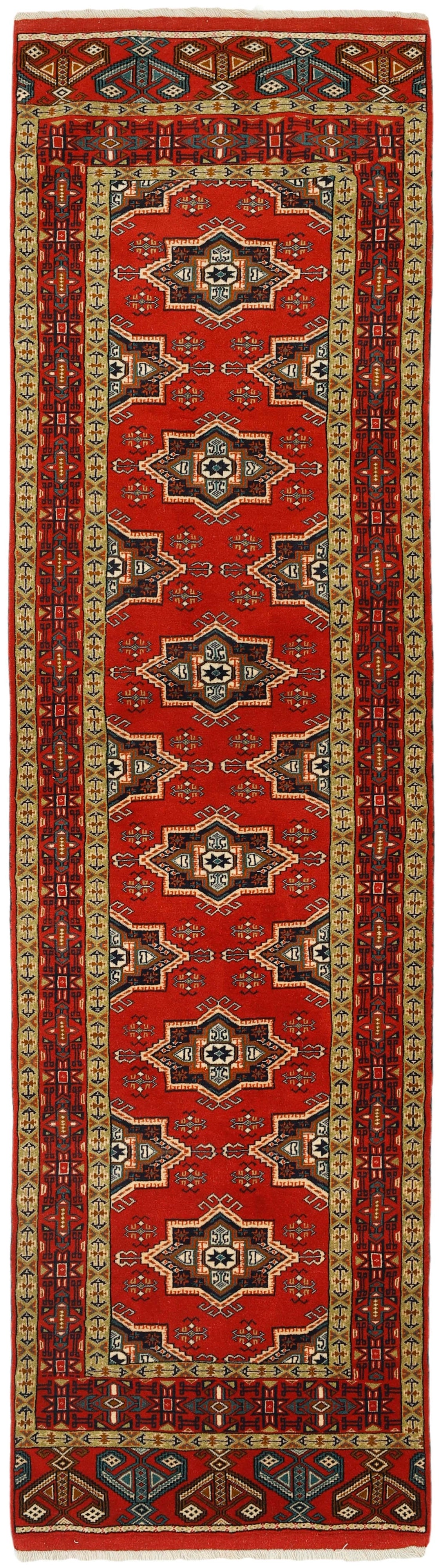 authentic blue, red and black persian runner