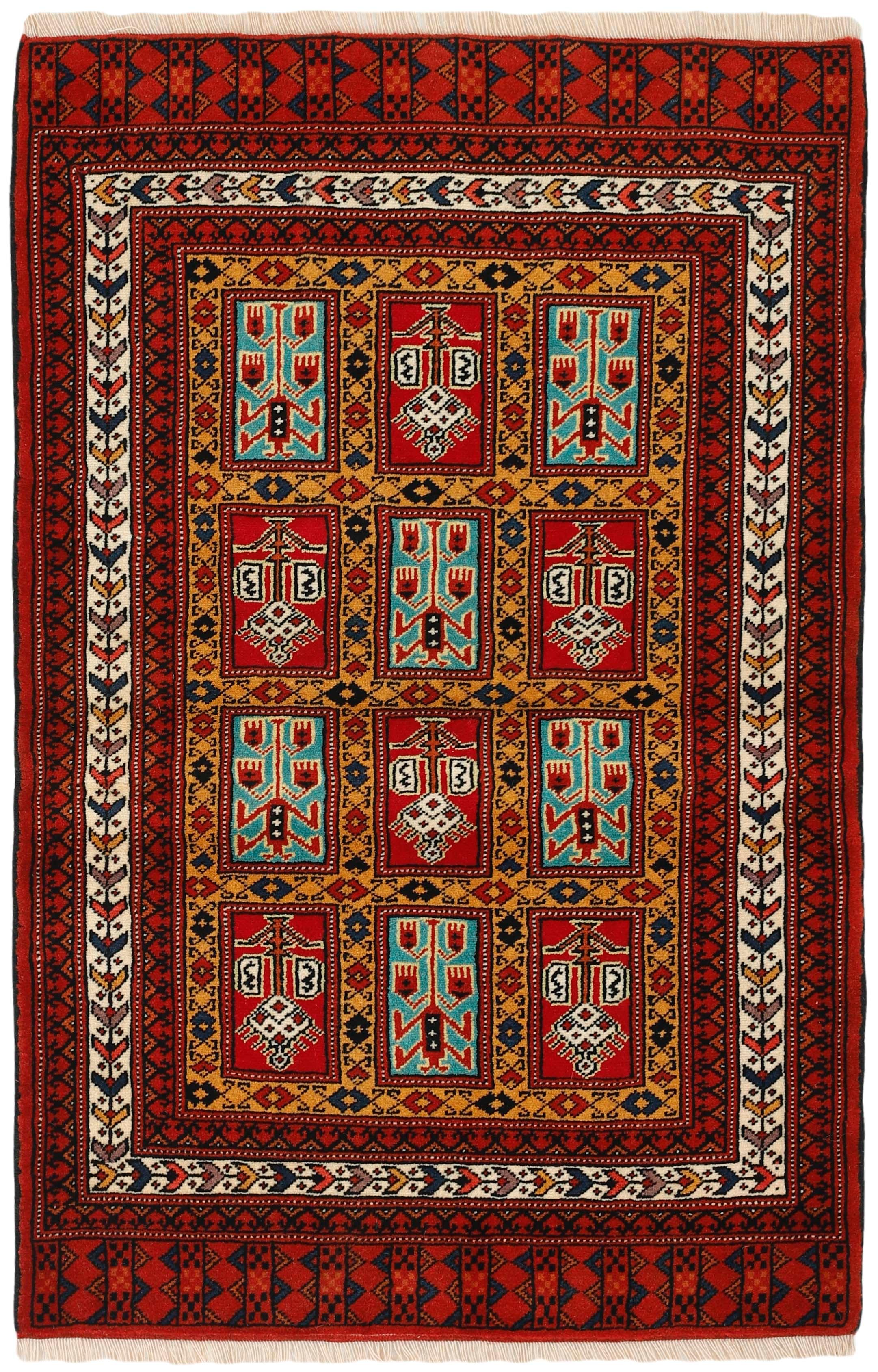 authentic red and black persian rug