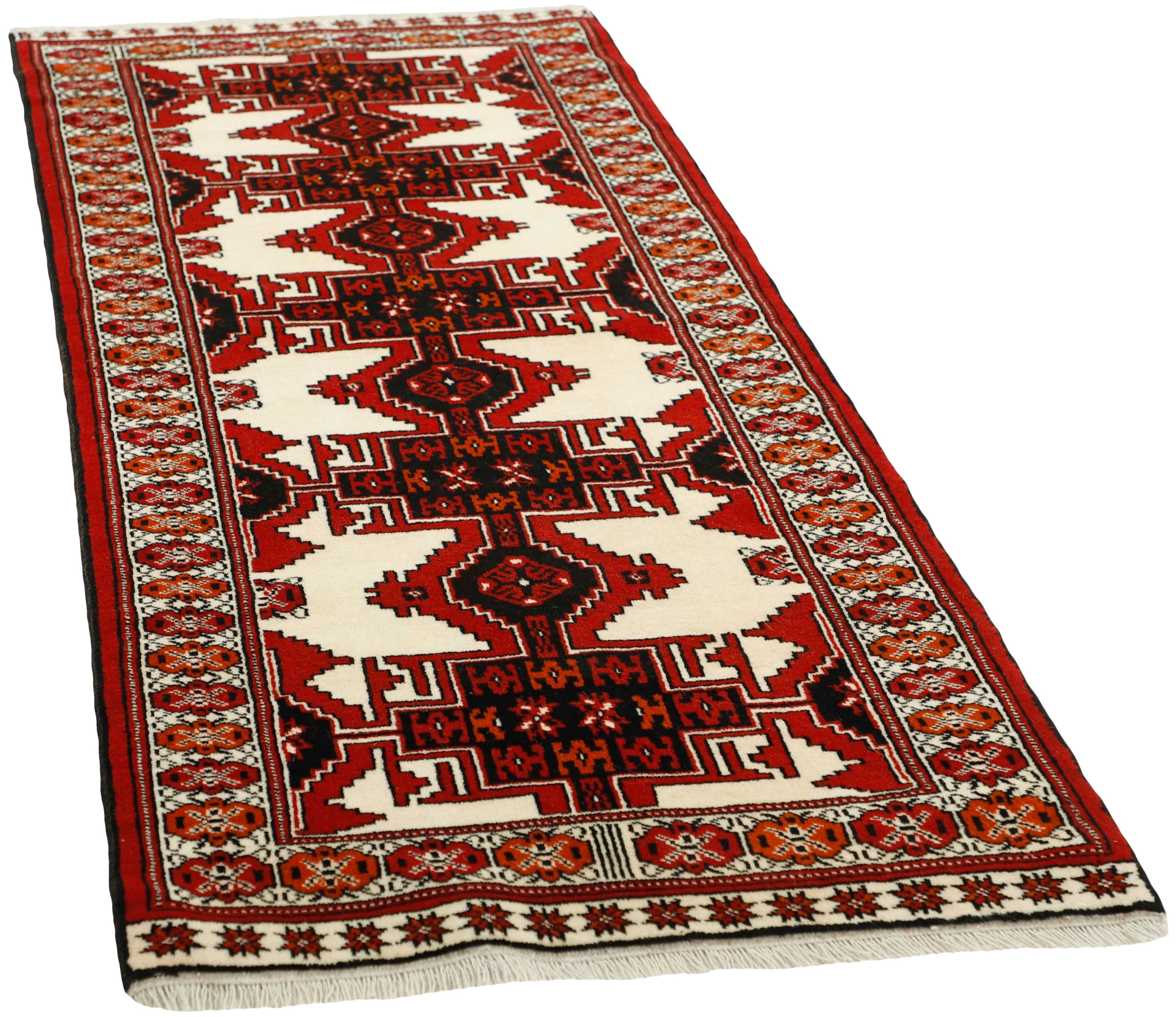 red and black persian runner