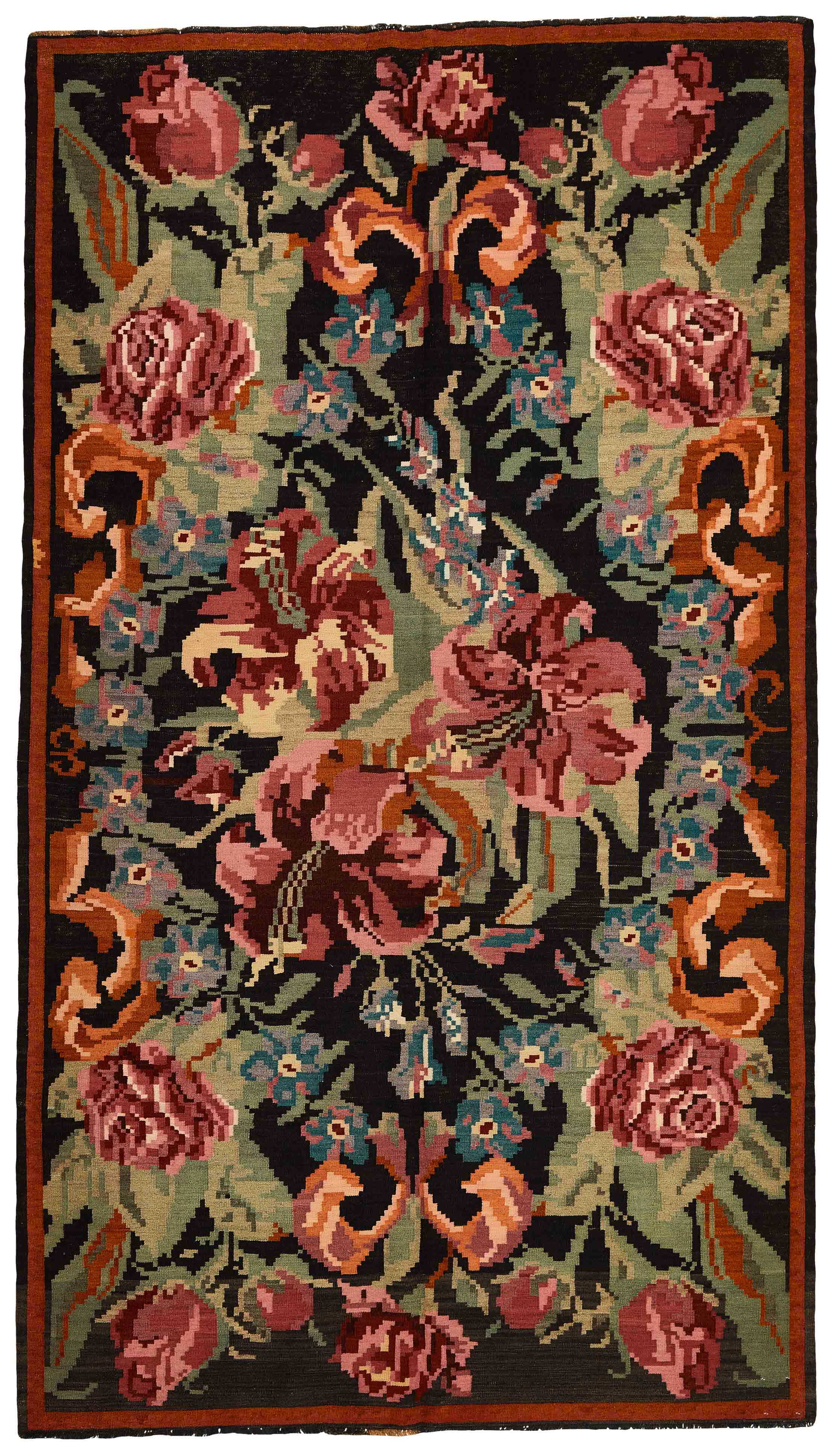 Rose Kilim Old