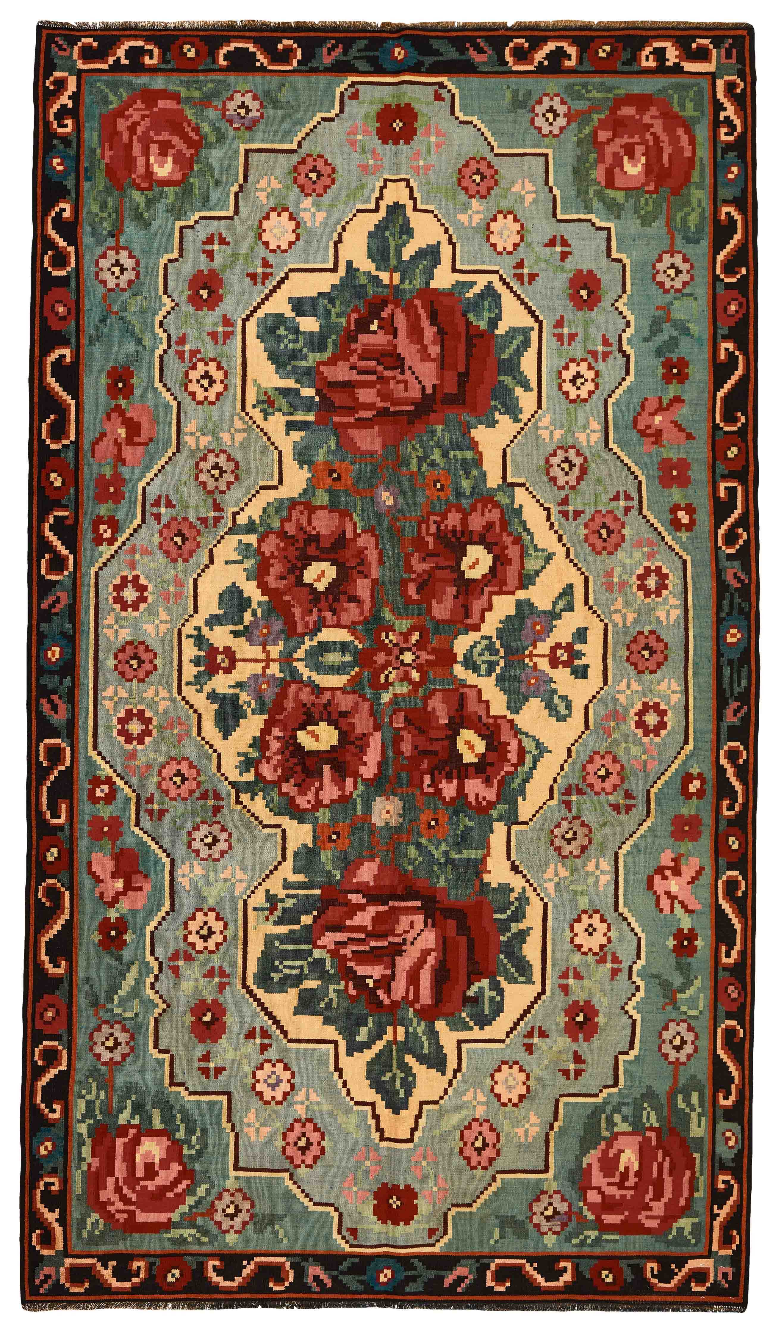 Rose Kilim Old