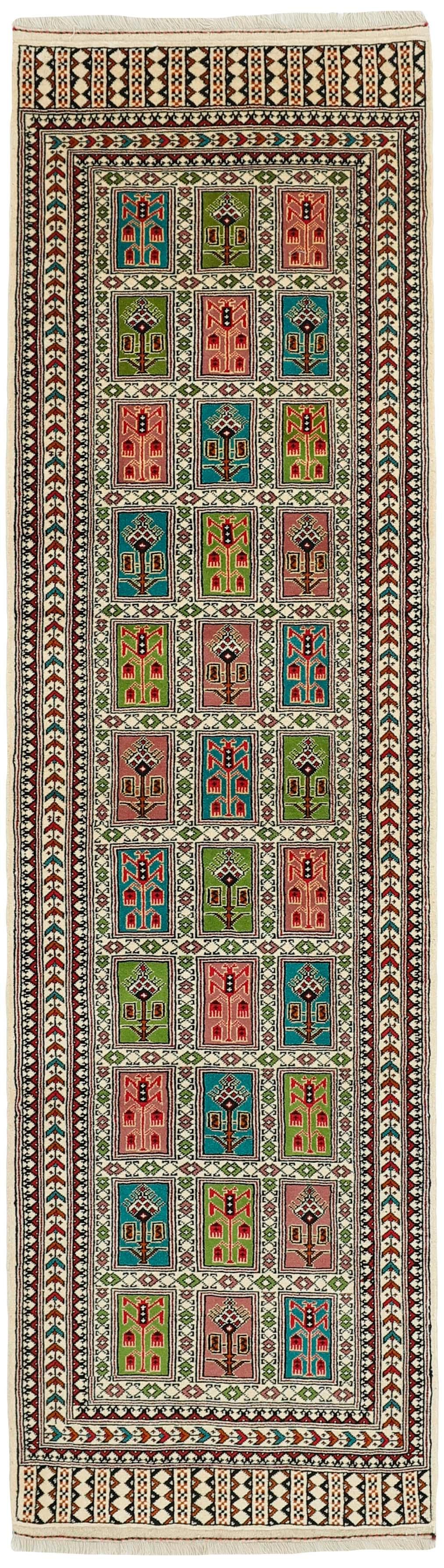 authentic blue, red and black persian runner
