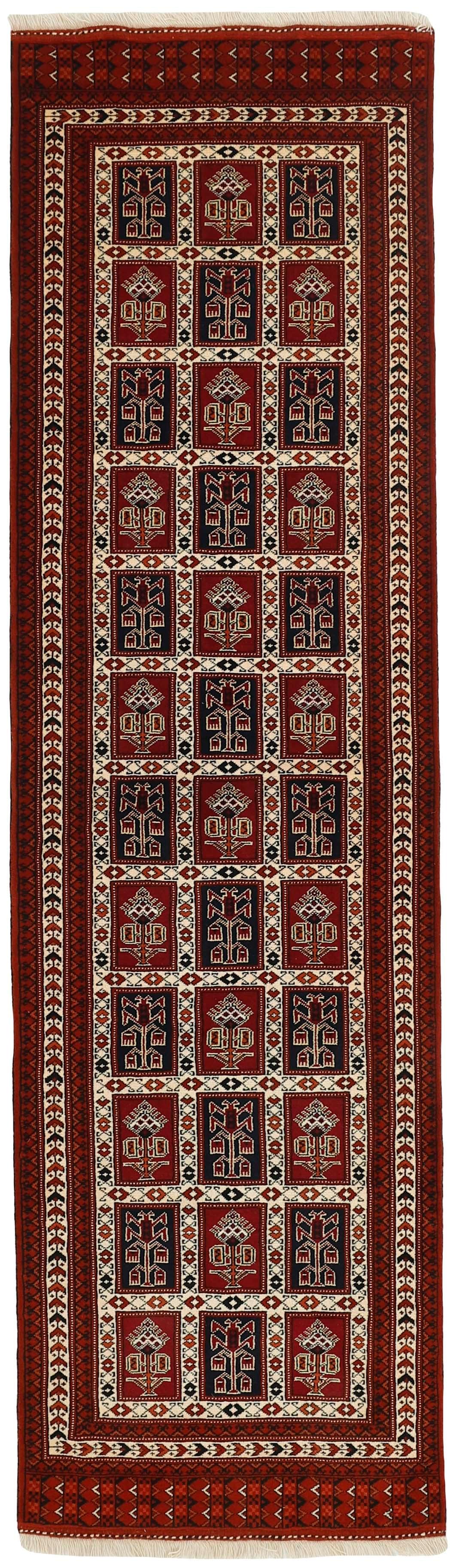 authentic blue, red and black persian runner