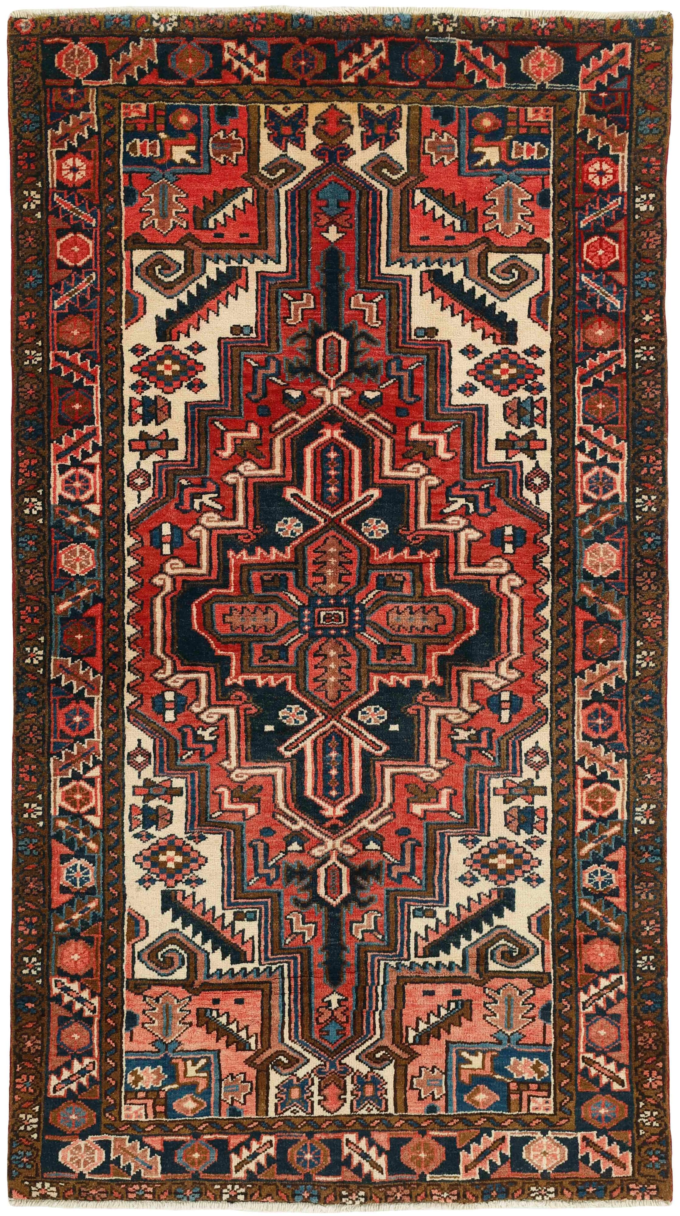 Red traditional persian rug