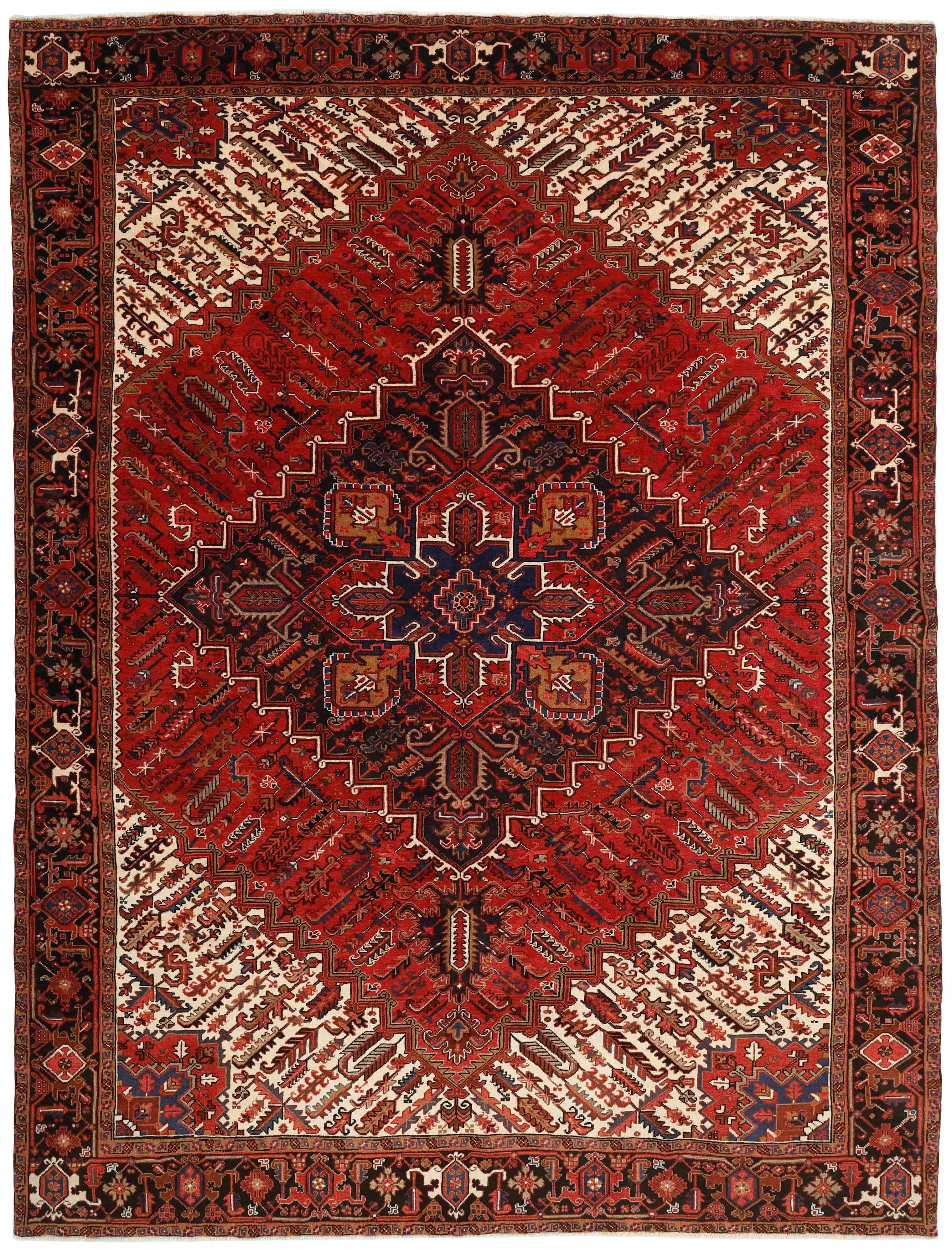 Red traditional persian rug