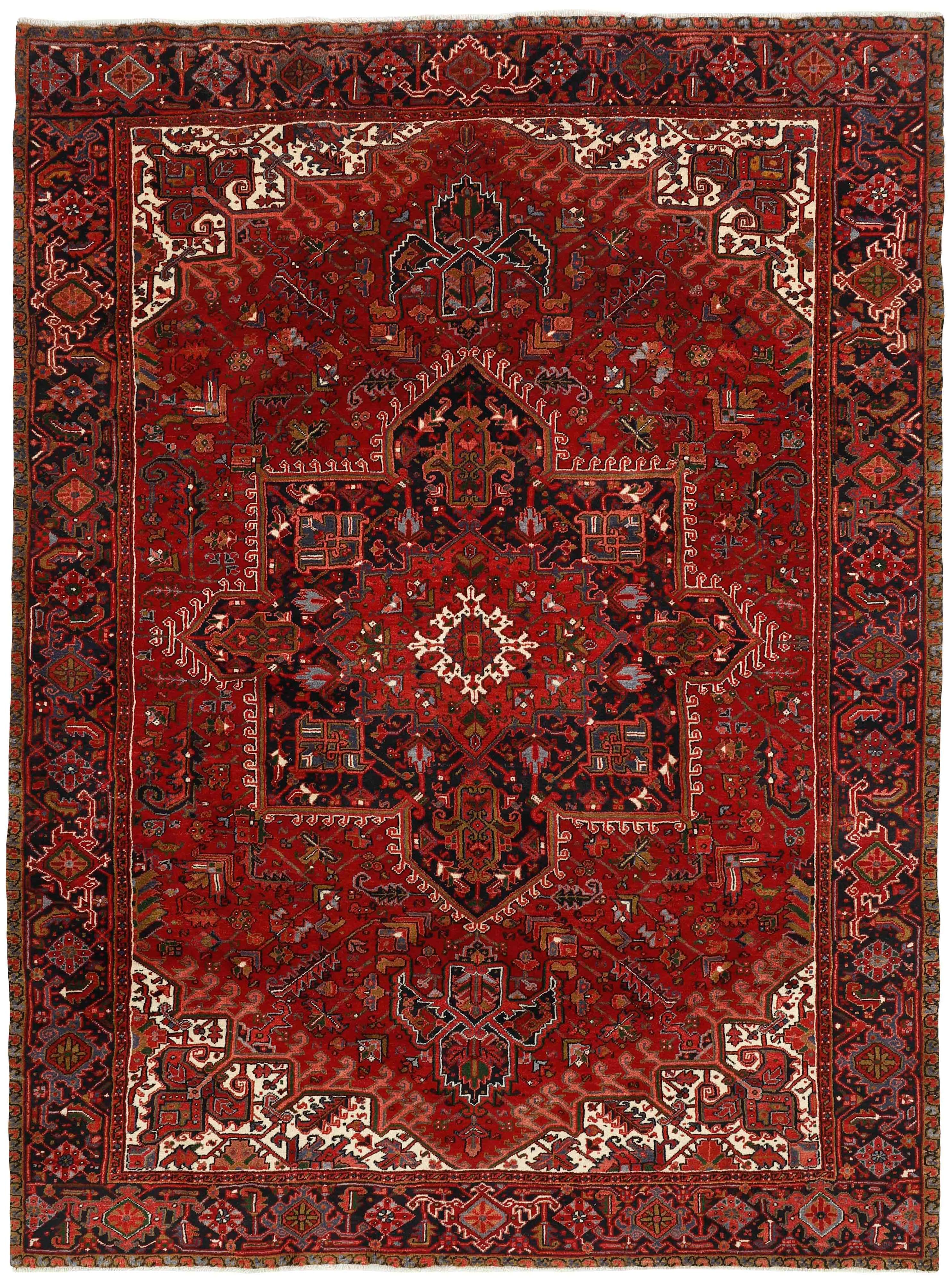 Red traditional persian rug