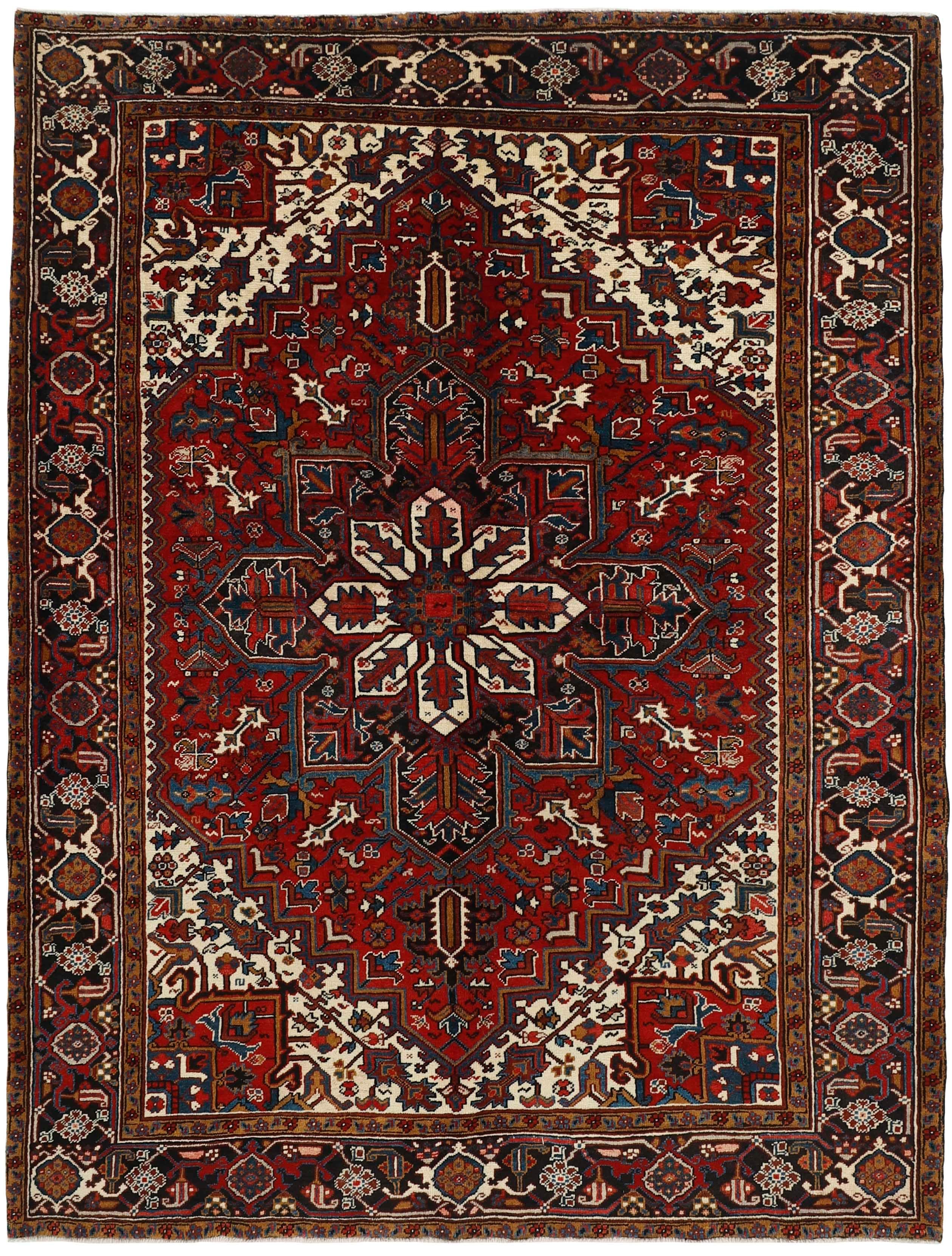 Red traditional persian rug