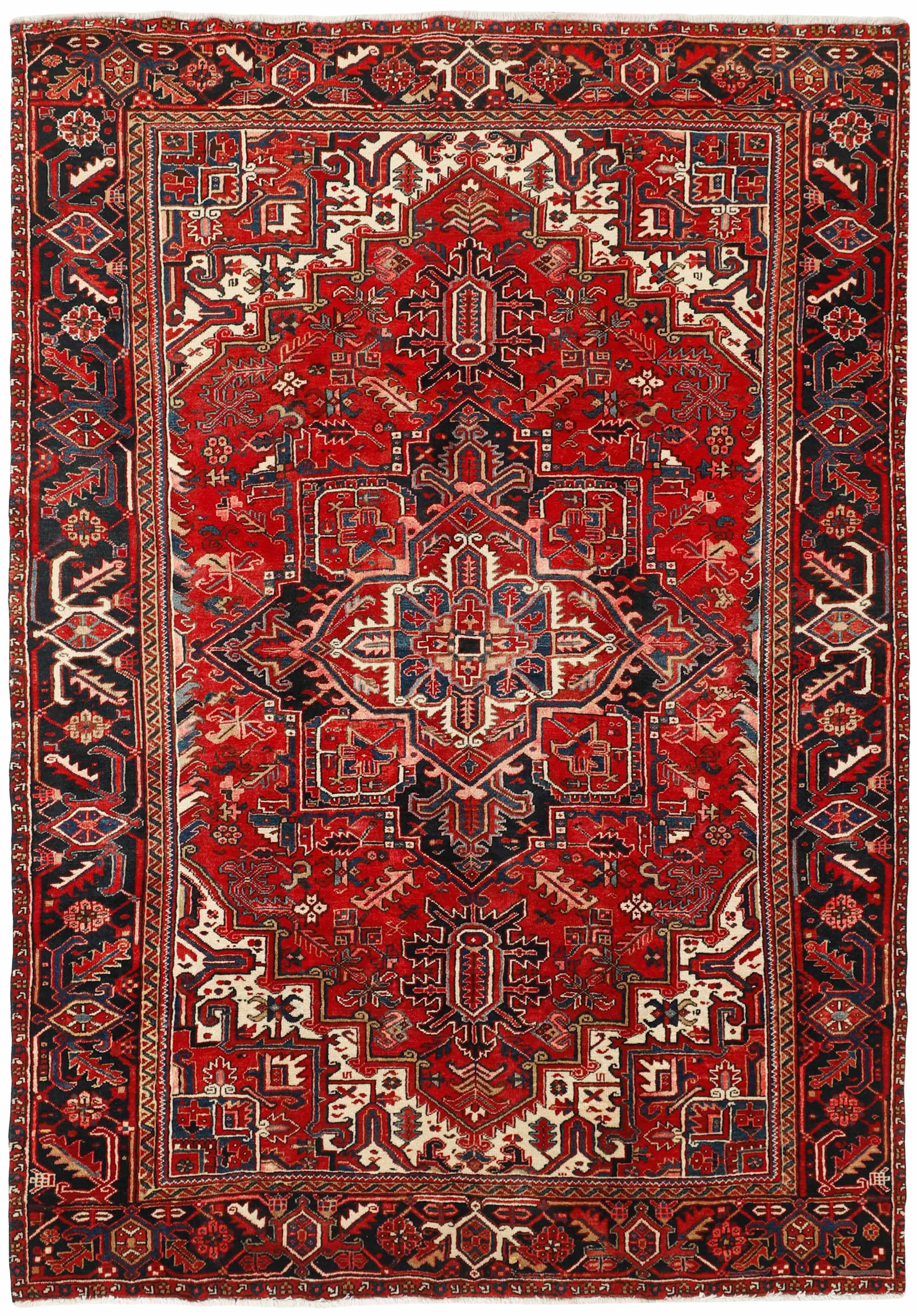 Red traditional persian rug