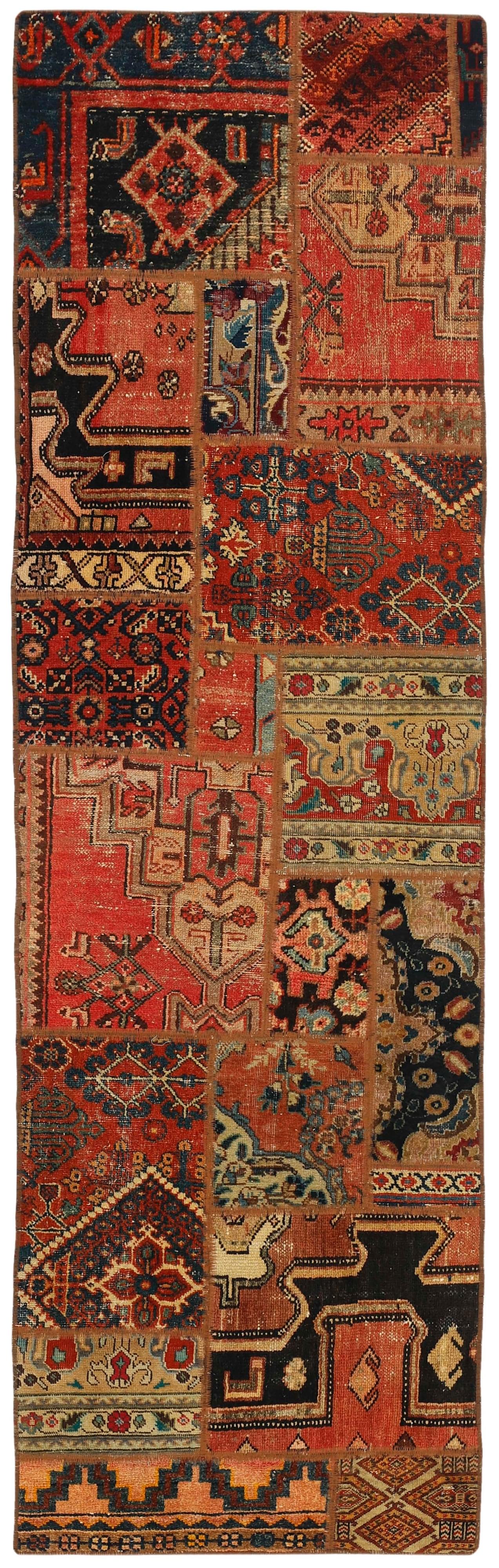 Authentic multicolour patchwork persian runner