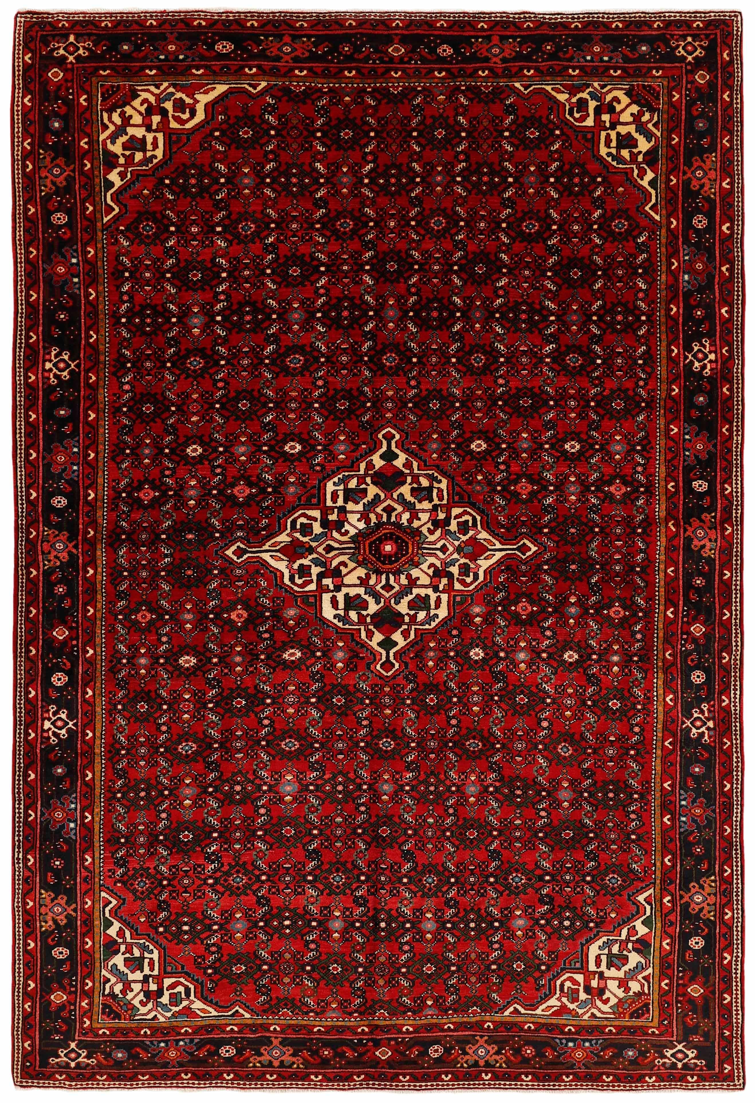Red traditional persian rug