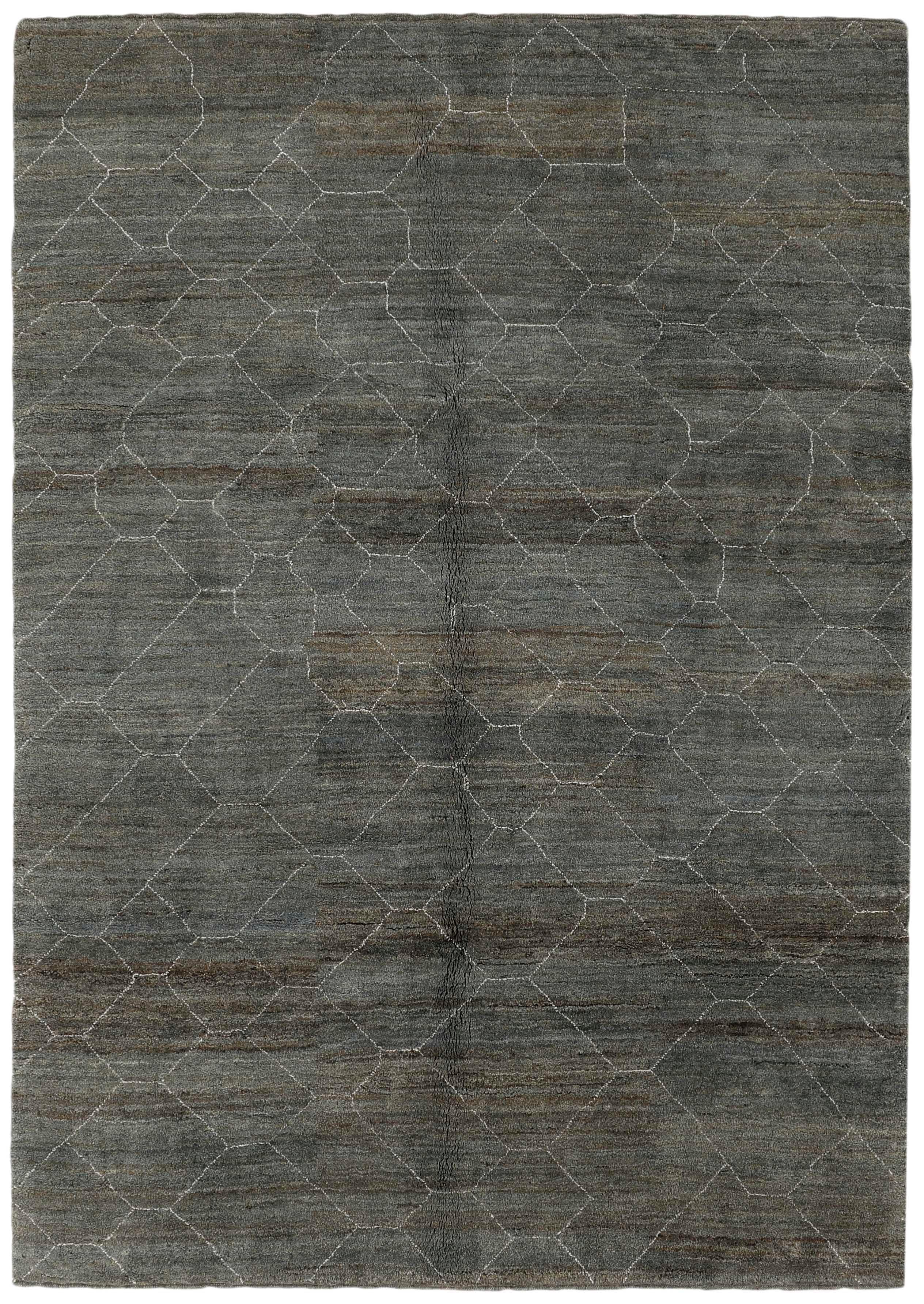 Authentic Oriental Kelim flatweave rug in grey, beige and brown