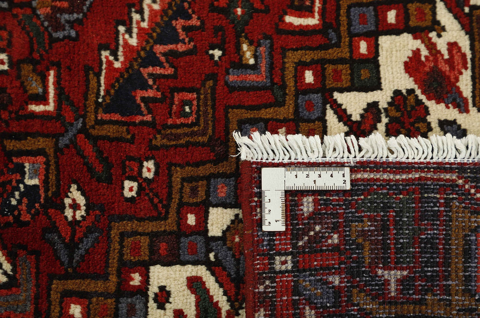 Red traditional persian rug
