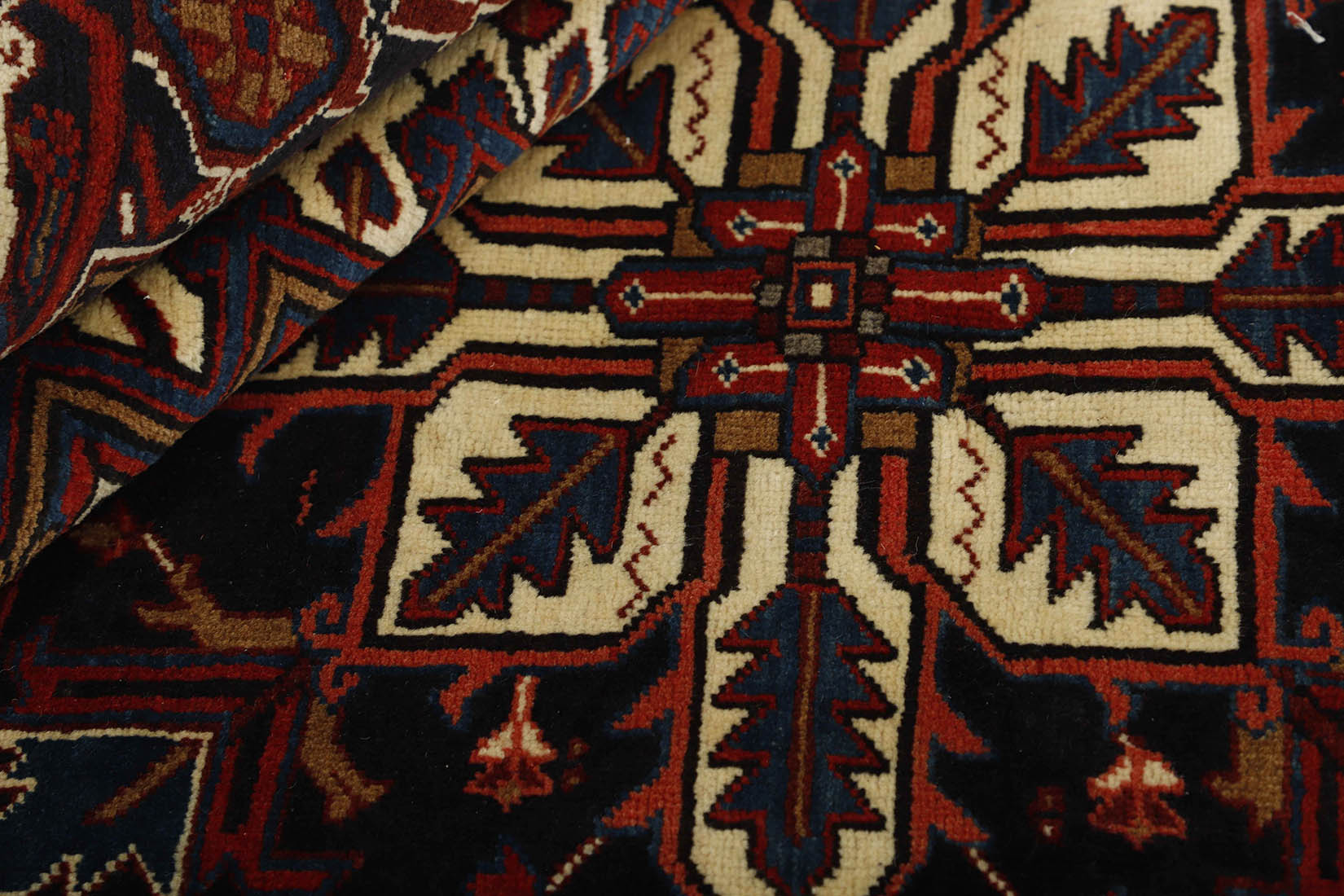 Red traditional persian rug