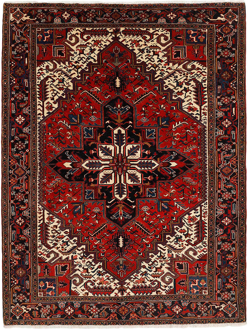 Red traditional persian rug