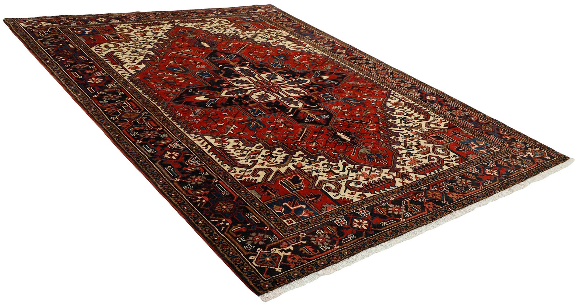 Red traditional persian rug