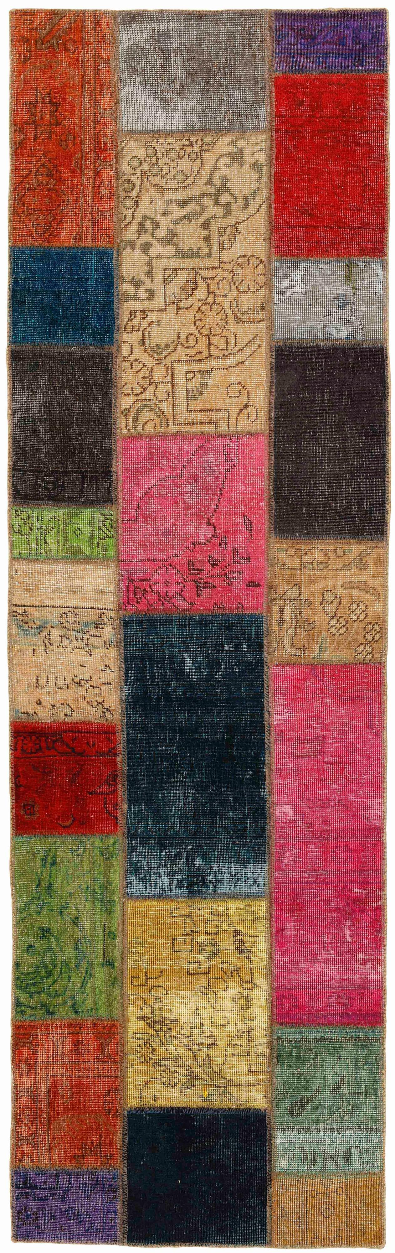 Authentic multicolour patchwork persian runner