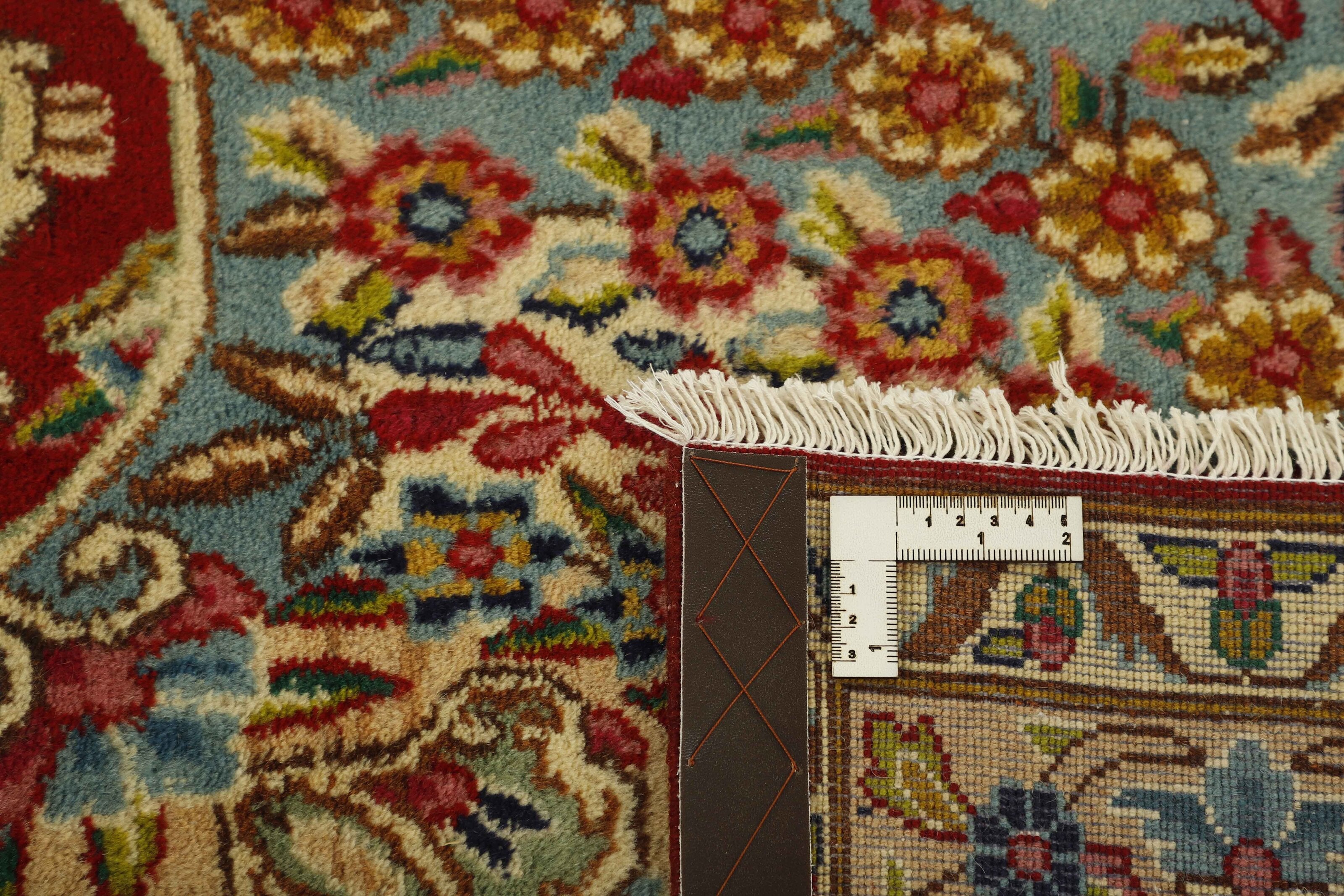 Luxury multicolour traditional Kerman rug