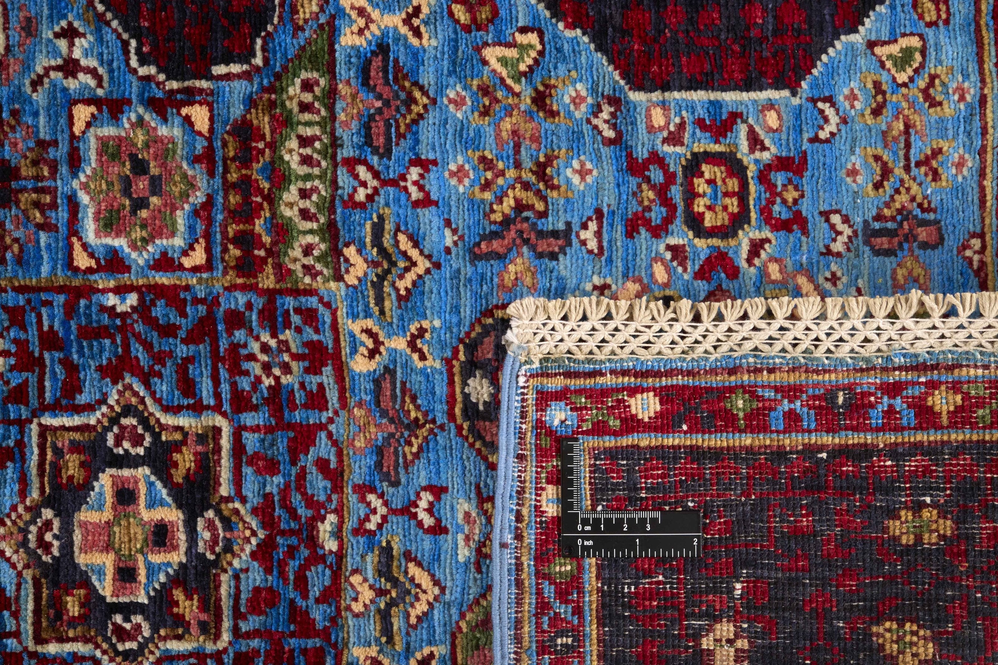 Oriental Ziegler rug with blue floral pattern