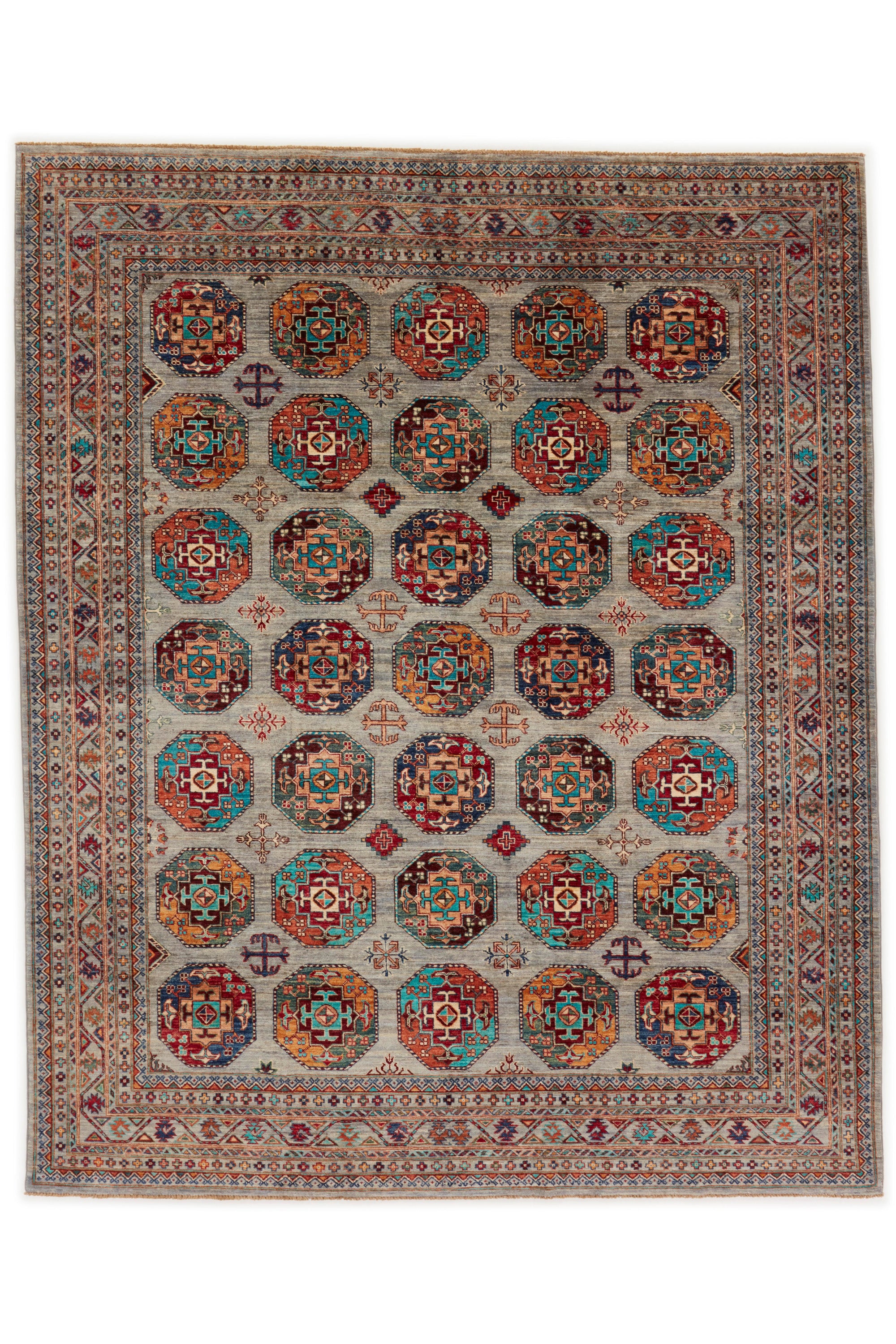 Traditional multicolour luxury Ziegler Fine Ariana Style rug