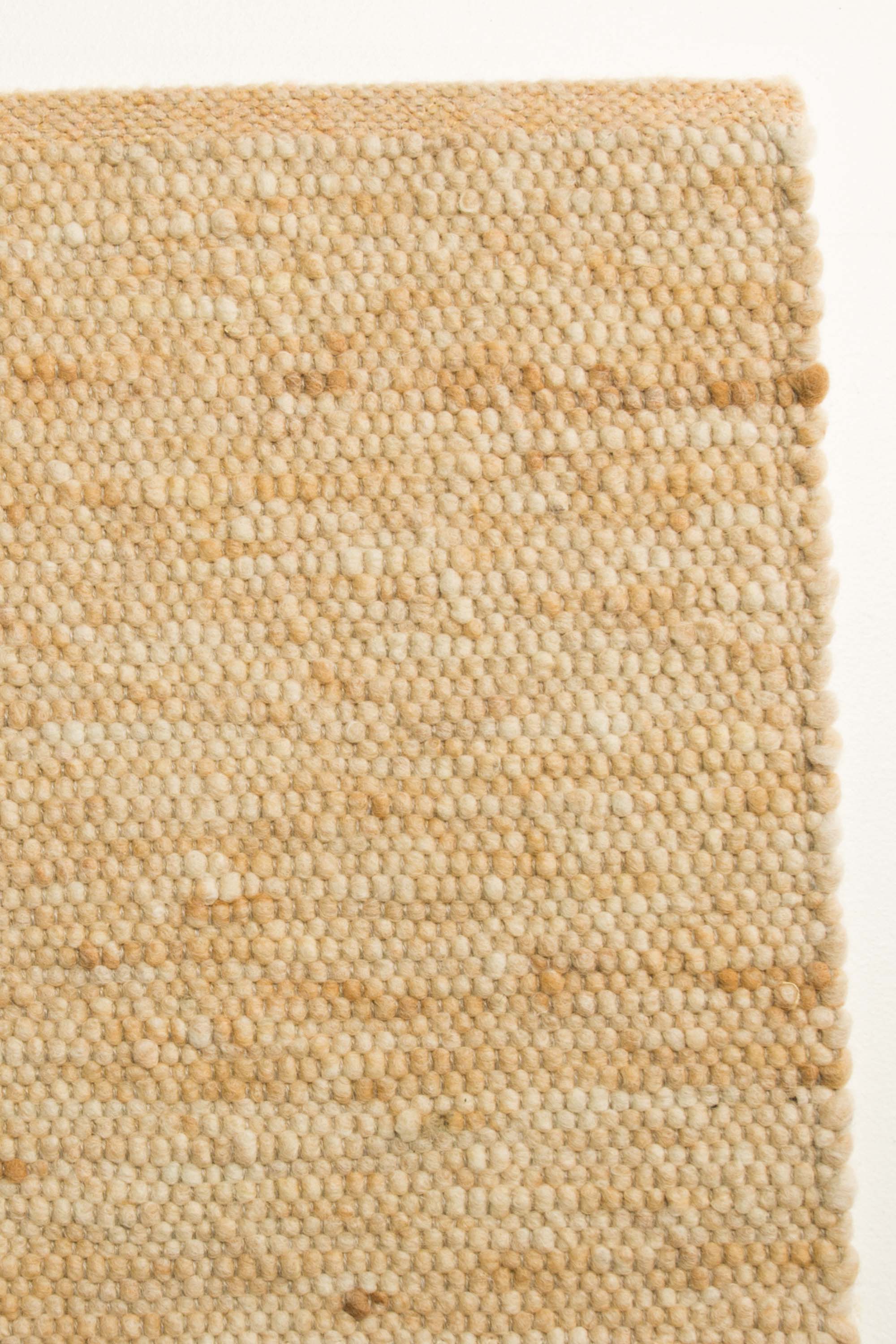 Yellow luxury plain handwoven rug