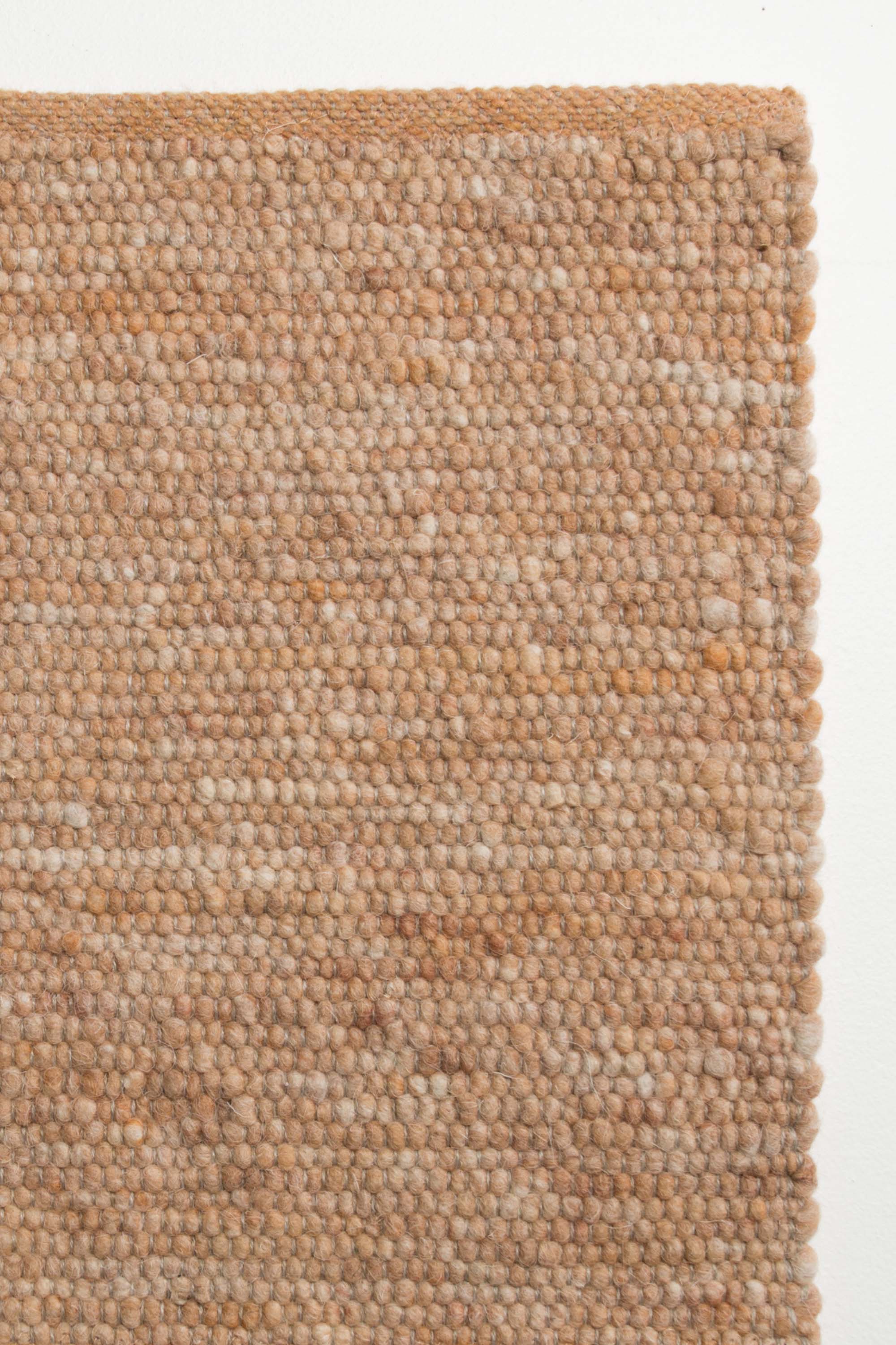 Orange luxury plain handwoven rug