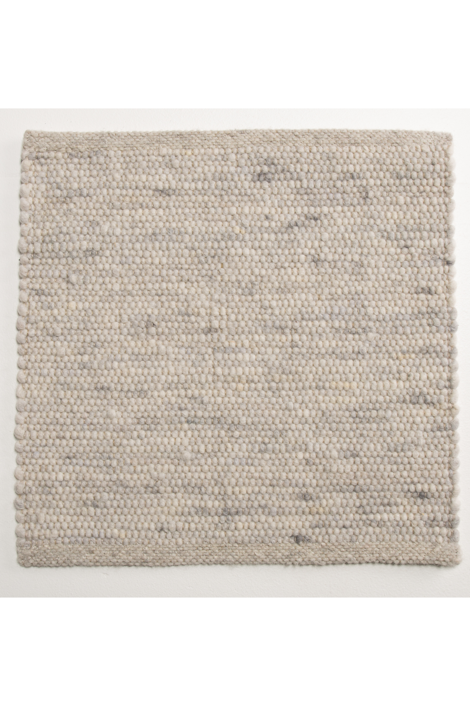 Silver luxury plain handwoven rug