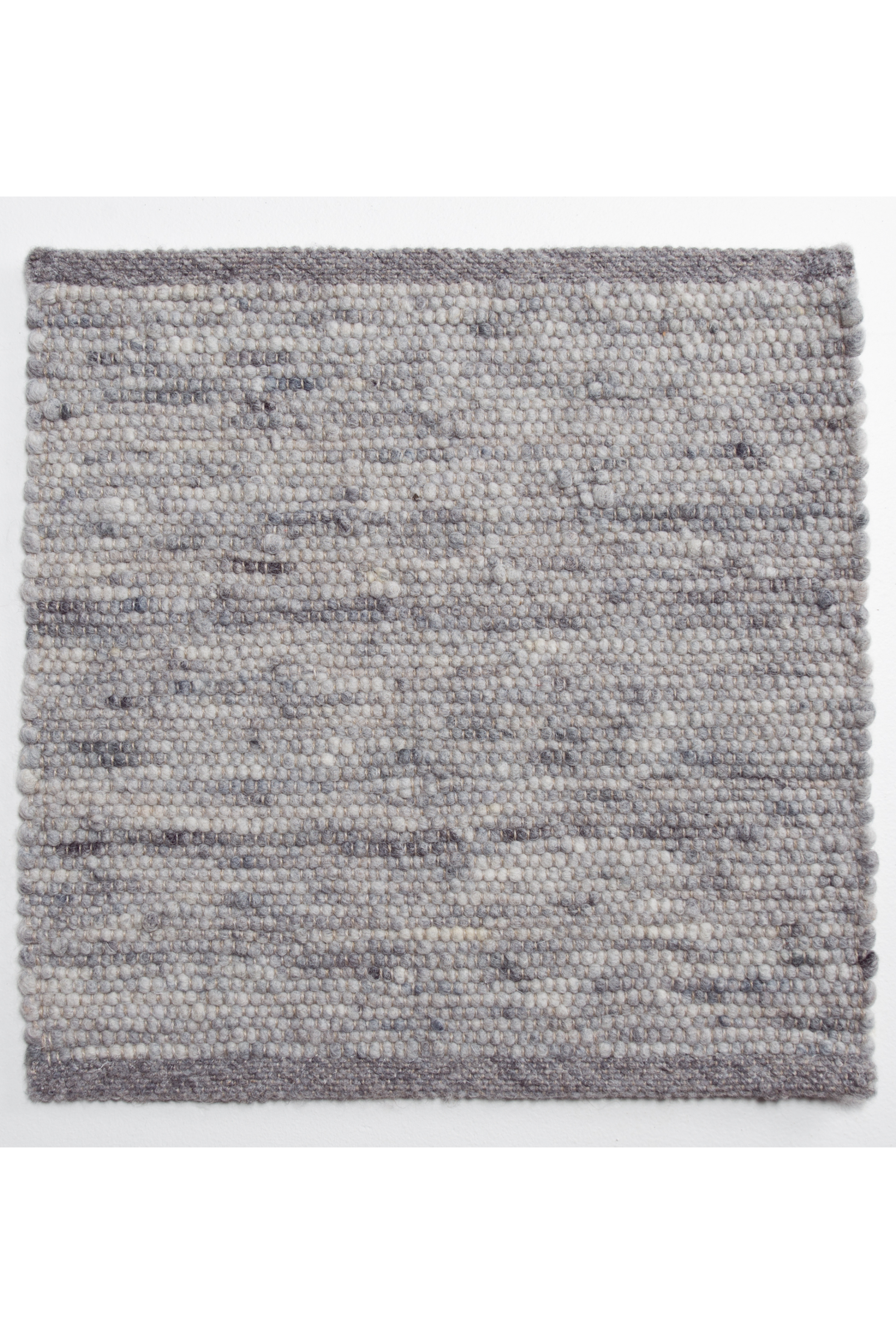 Silver luxury plain handwoven rug