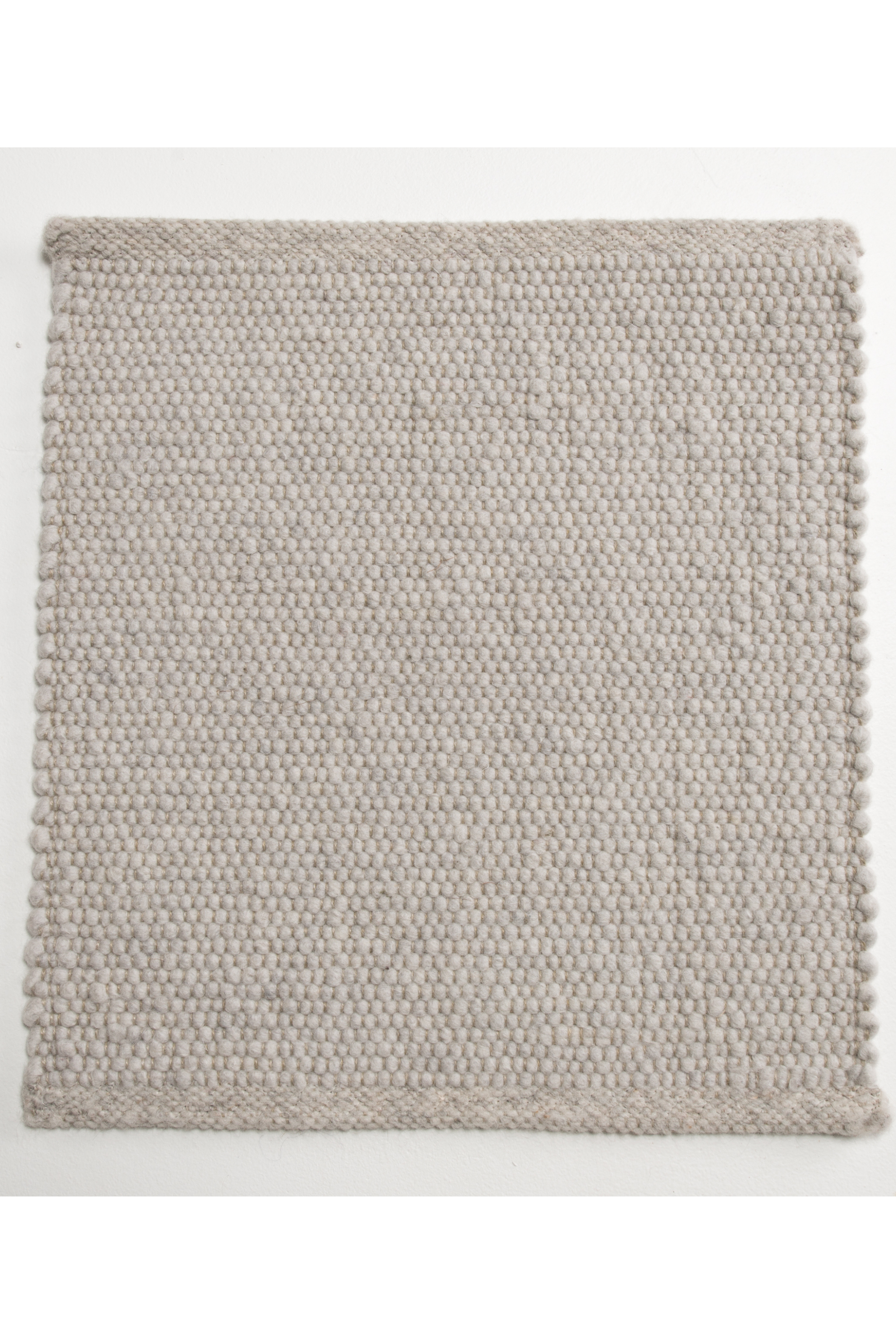 White luxury plain handwoven rug