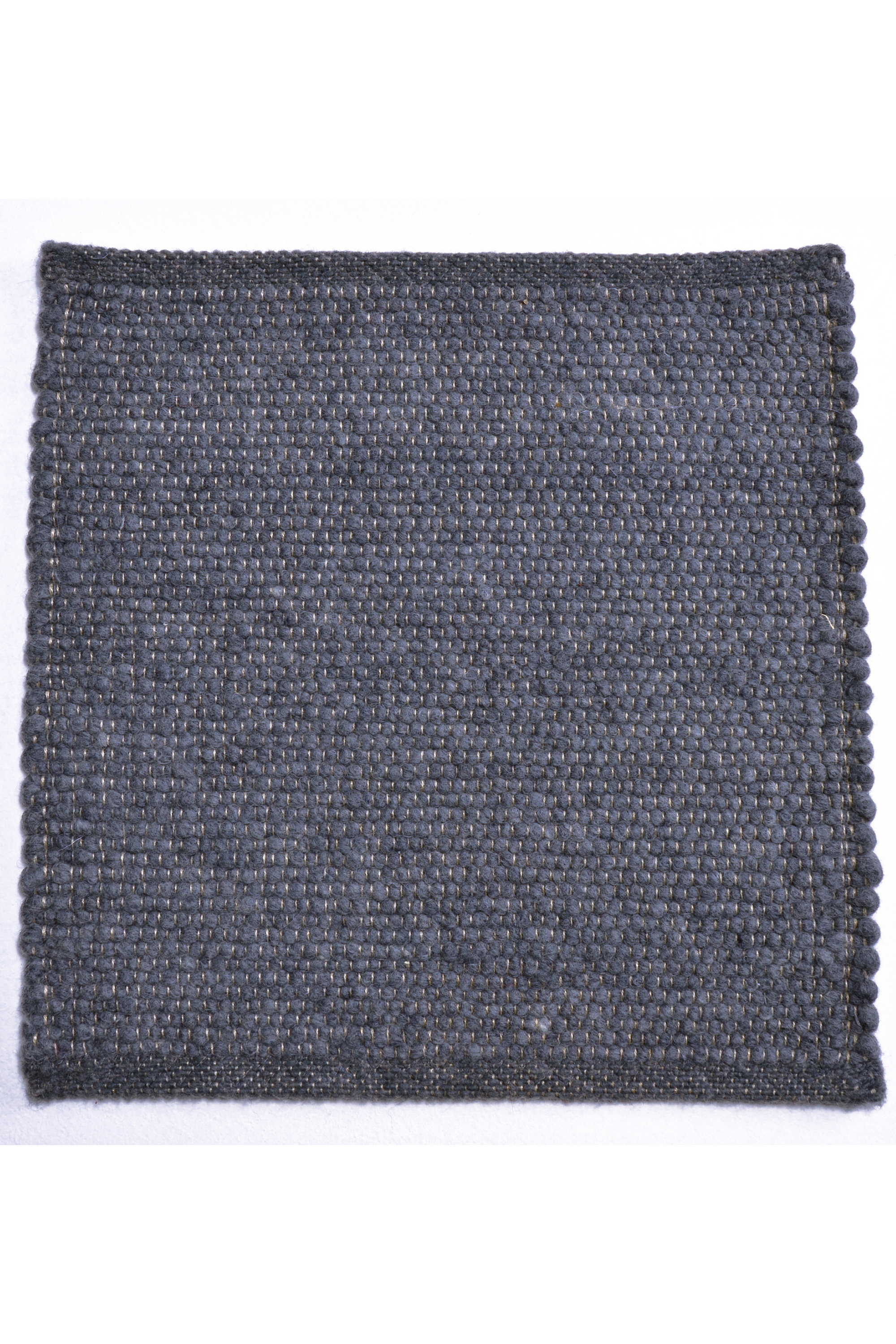 Blue luxury plain handwoven rug