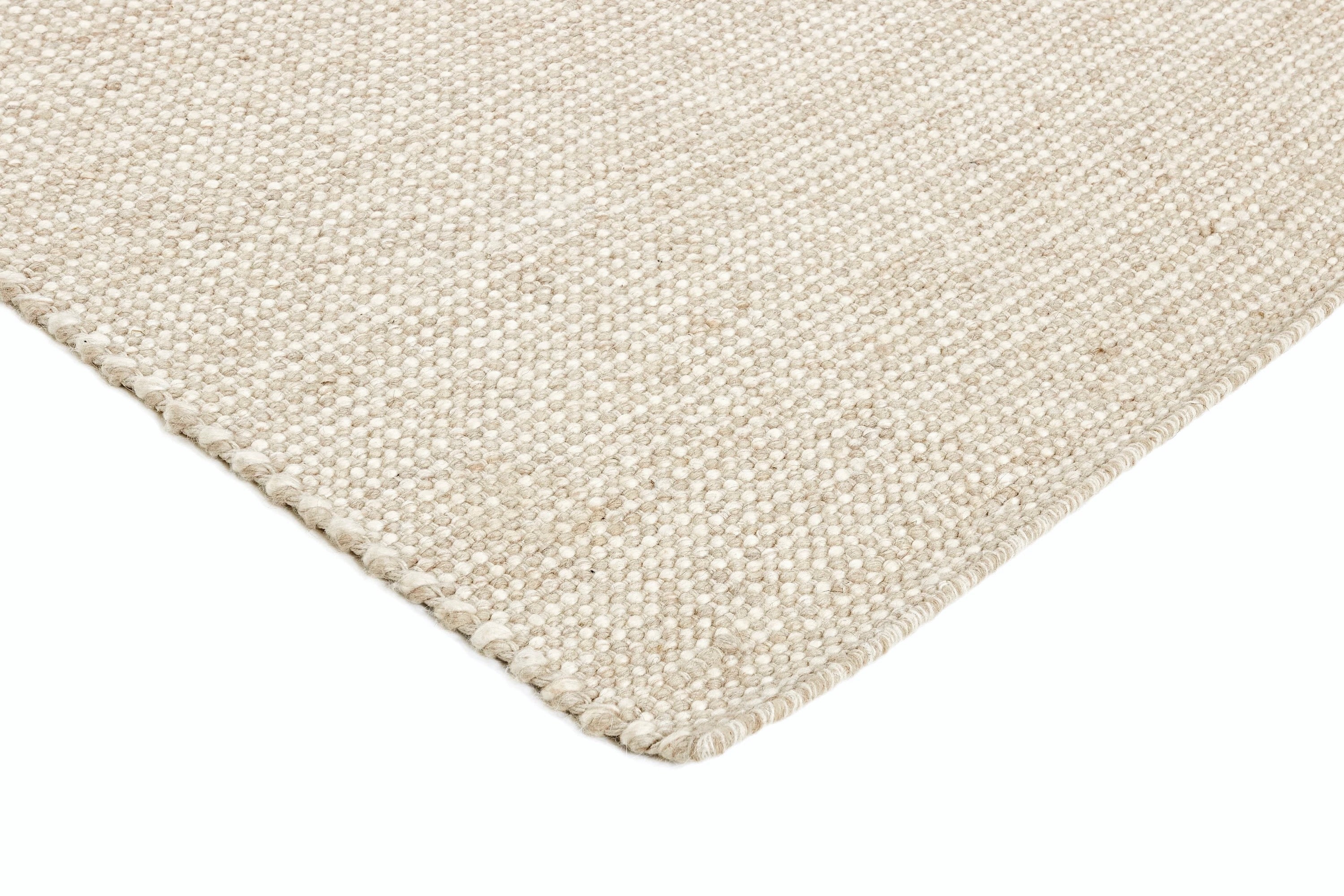 Beige textured hallway runner