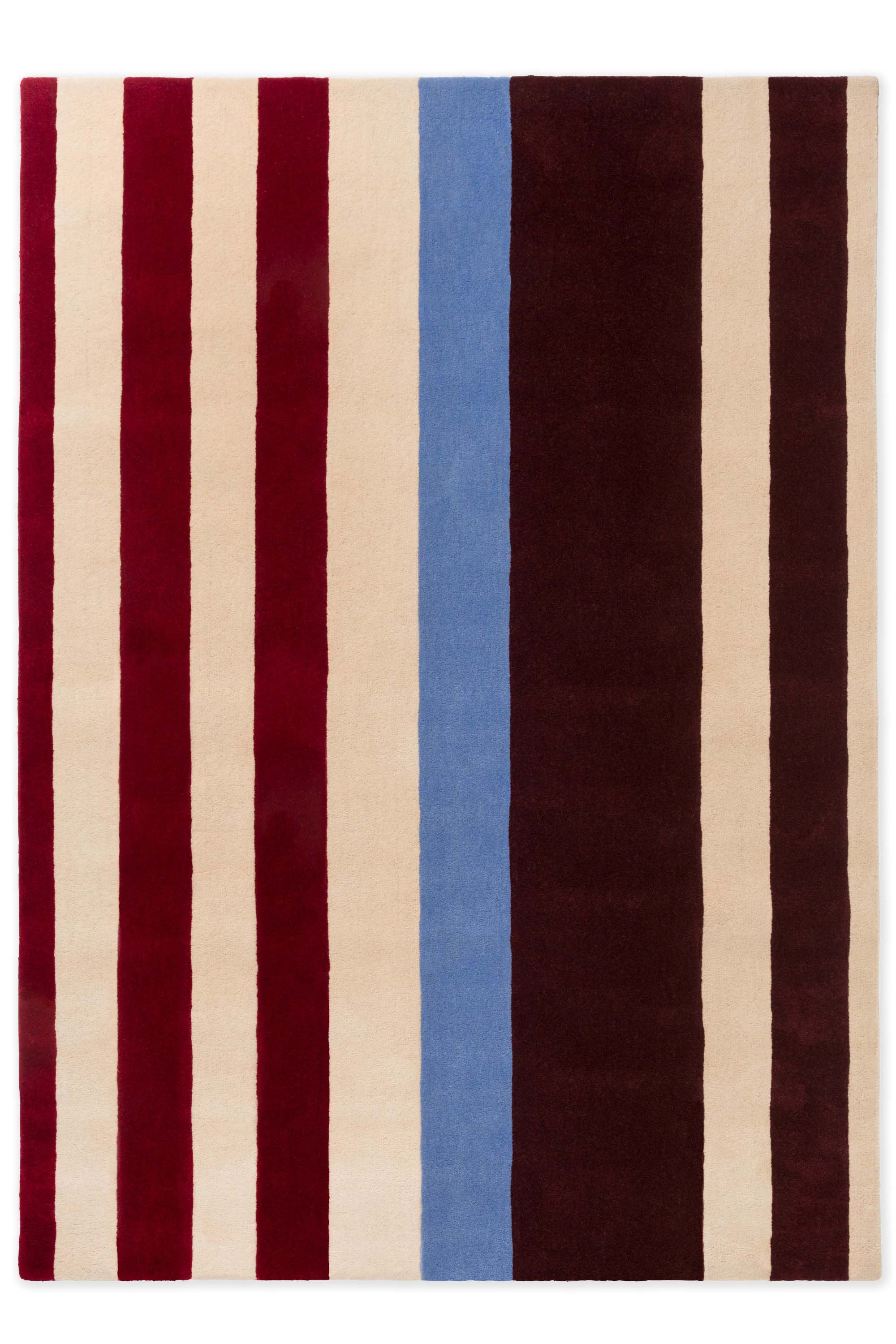 Geometric rug with multicolour linear pattern