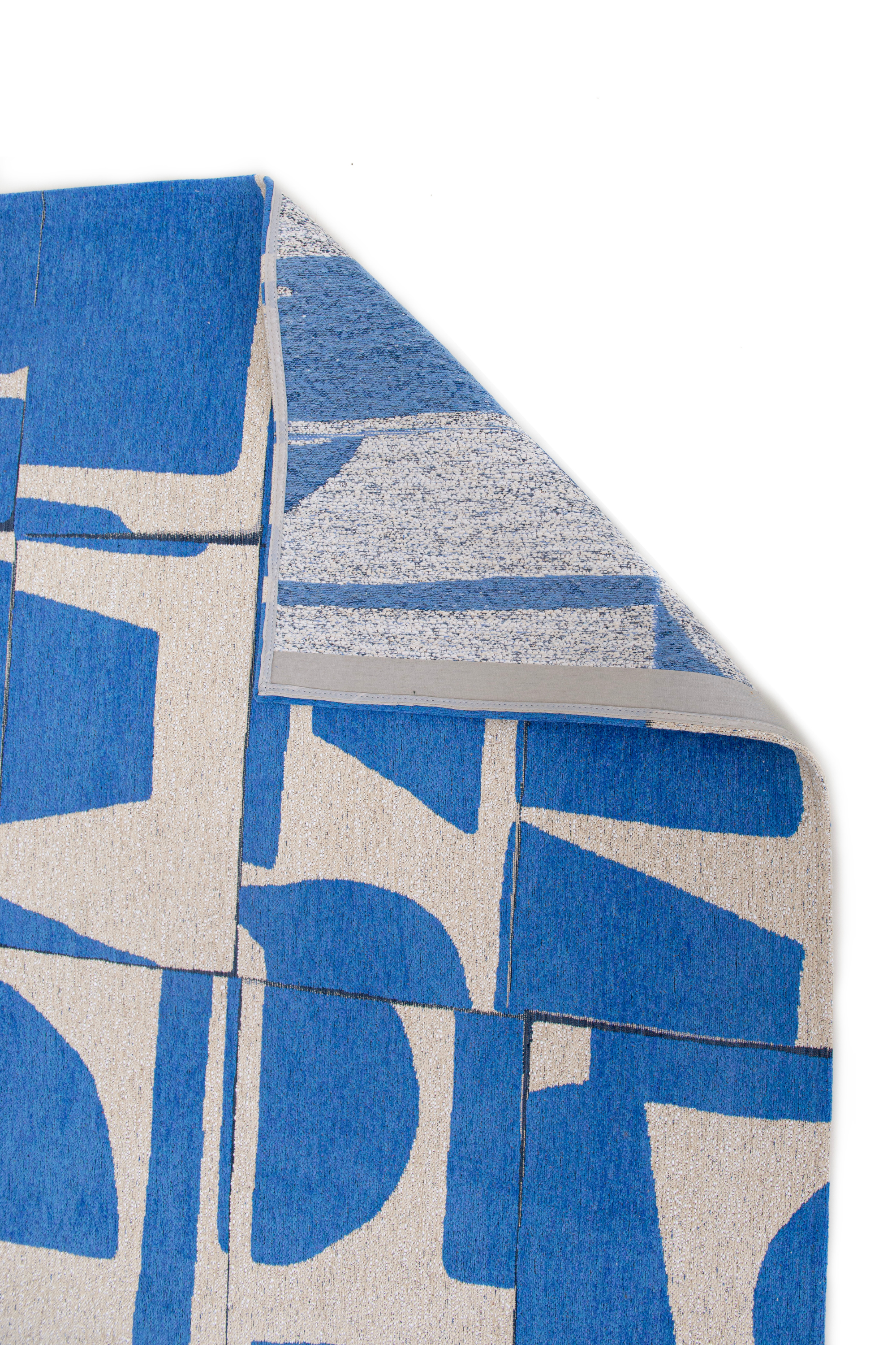 Blue abstract rug