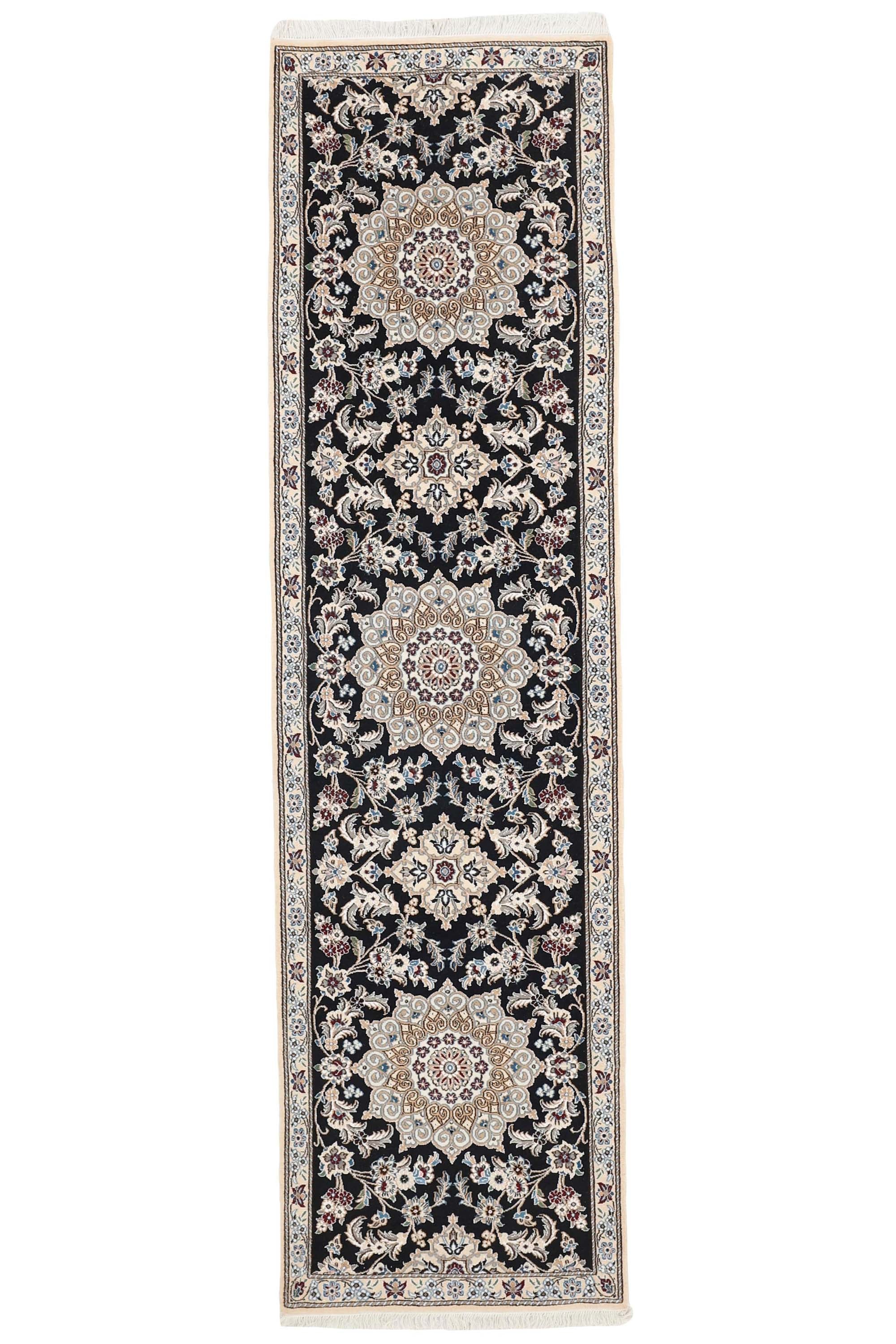 Traditional luxury bordered Nain 9 LA Runner