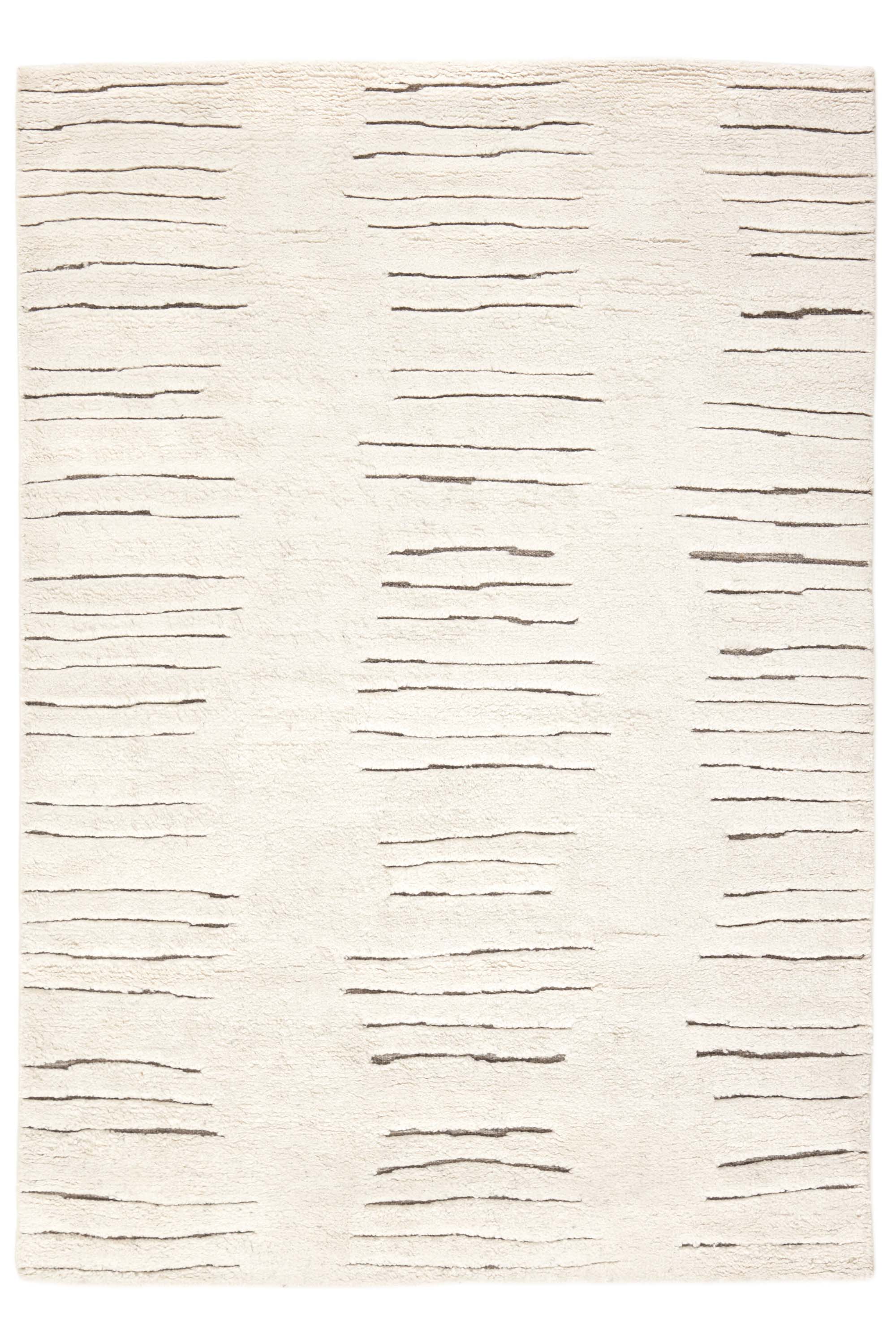 Minimal cream luxury Moroccan style rug