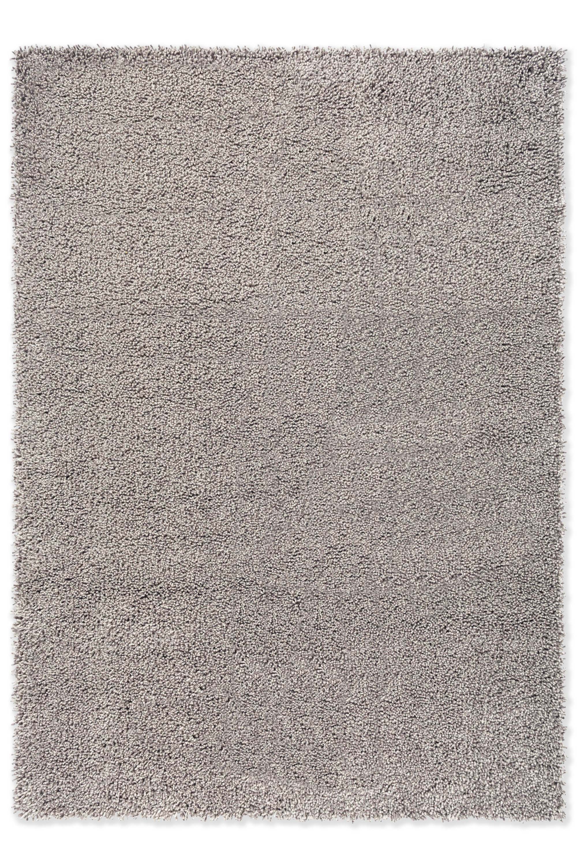 Plain dark grey rug with shaggy pile