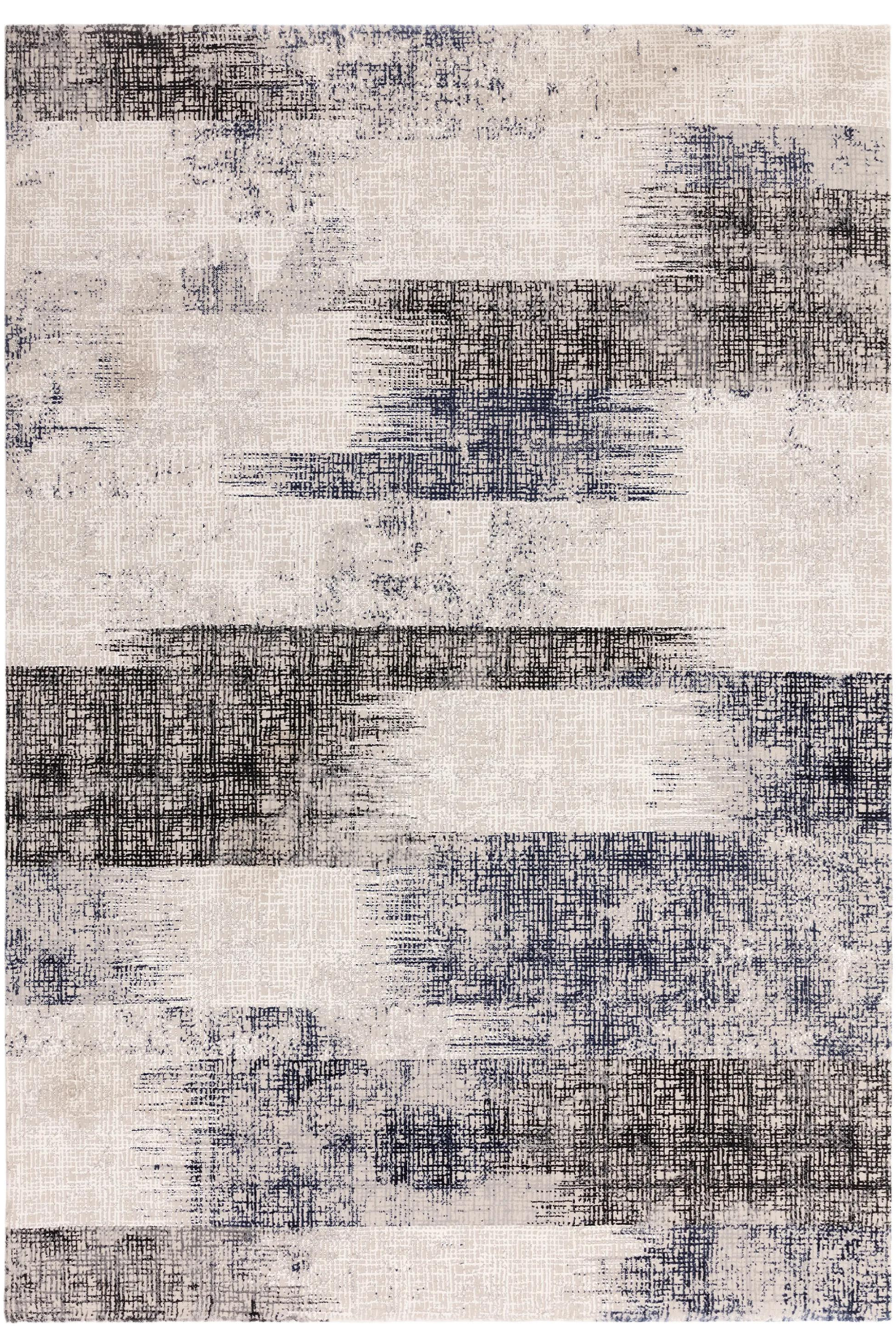 Modern flatweave rug with abstract beige design