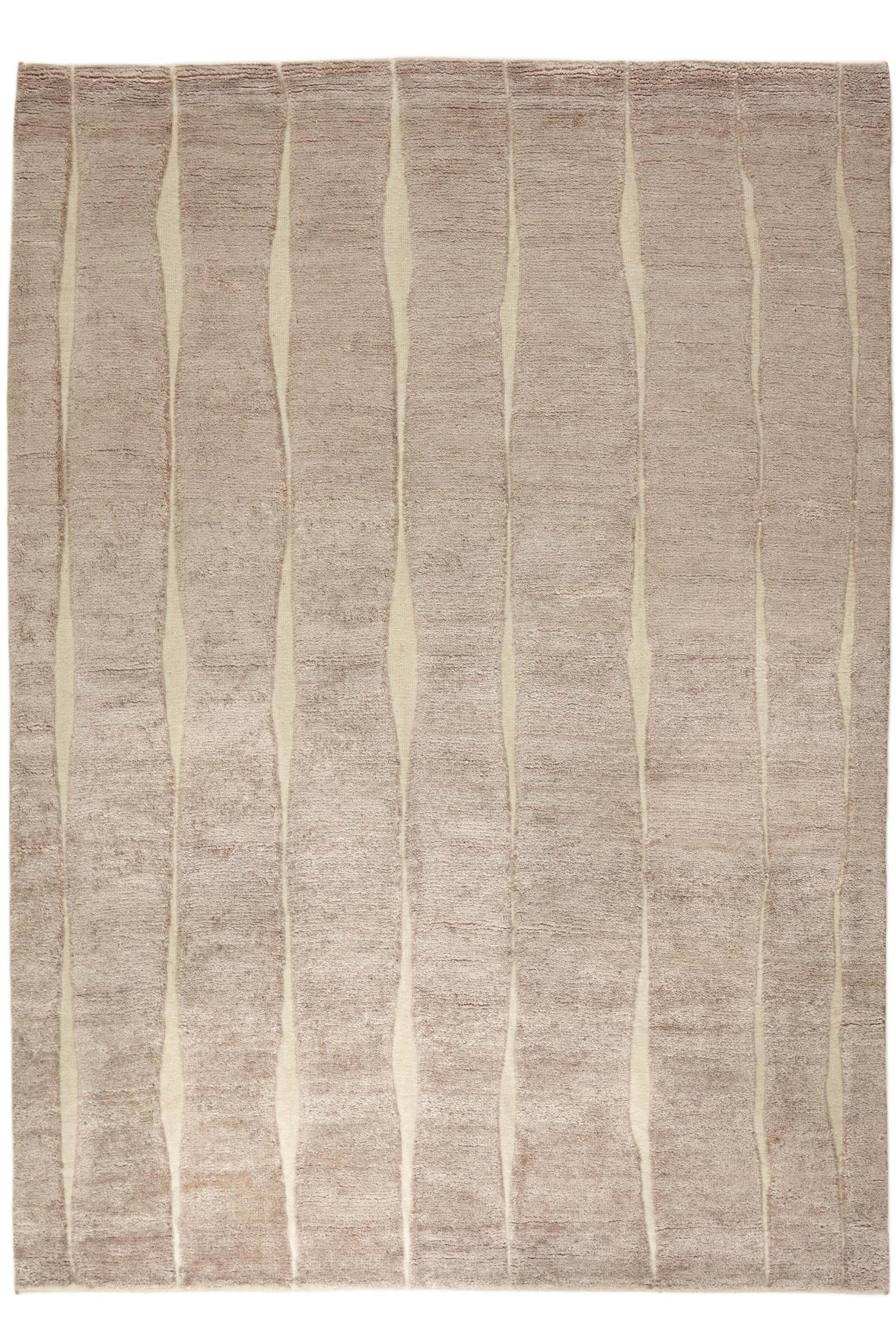 Minimal beige luxury Moroccan style rug