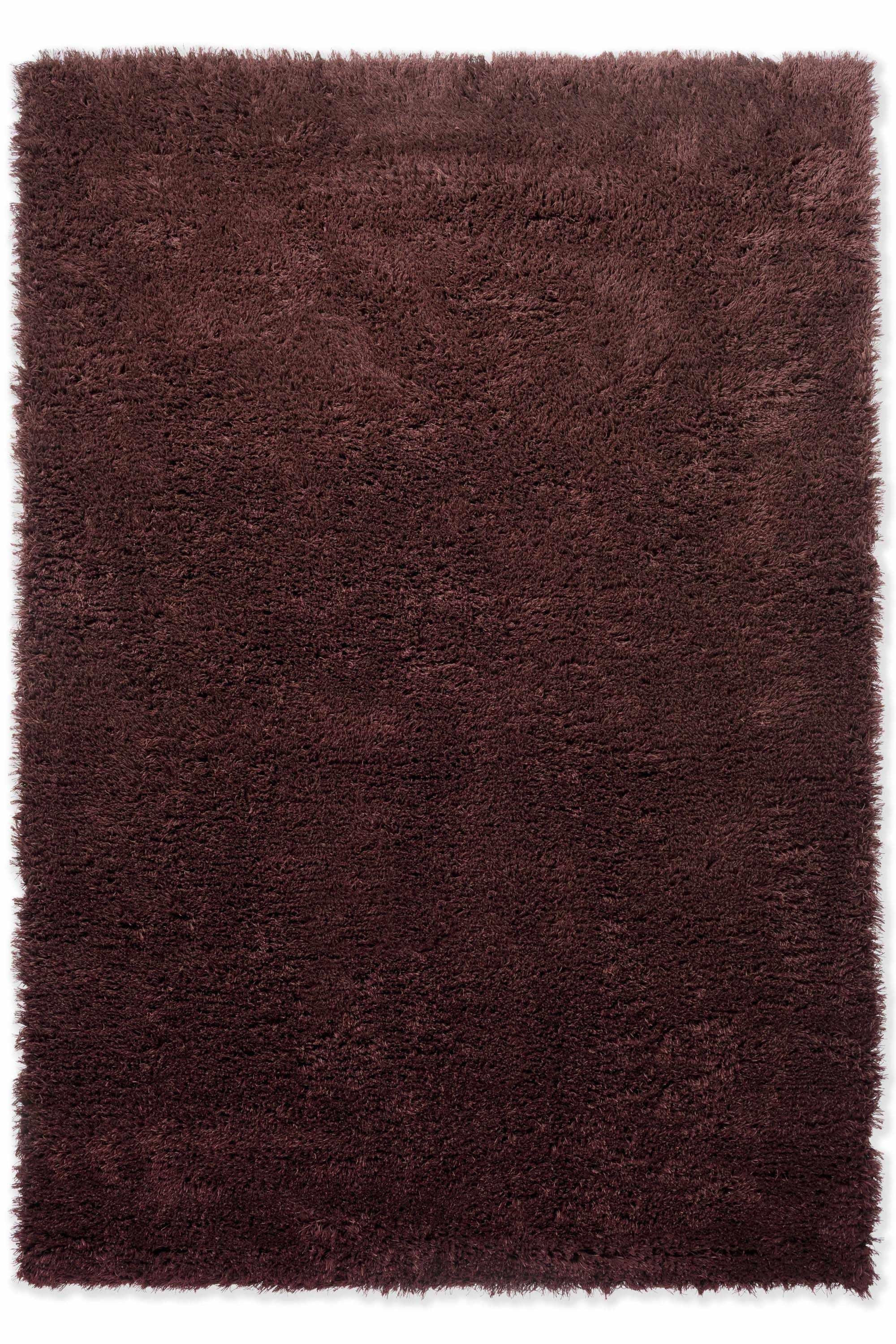 Plain red rug with shaggy pile