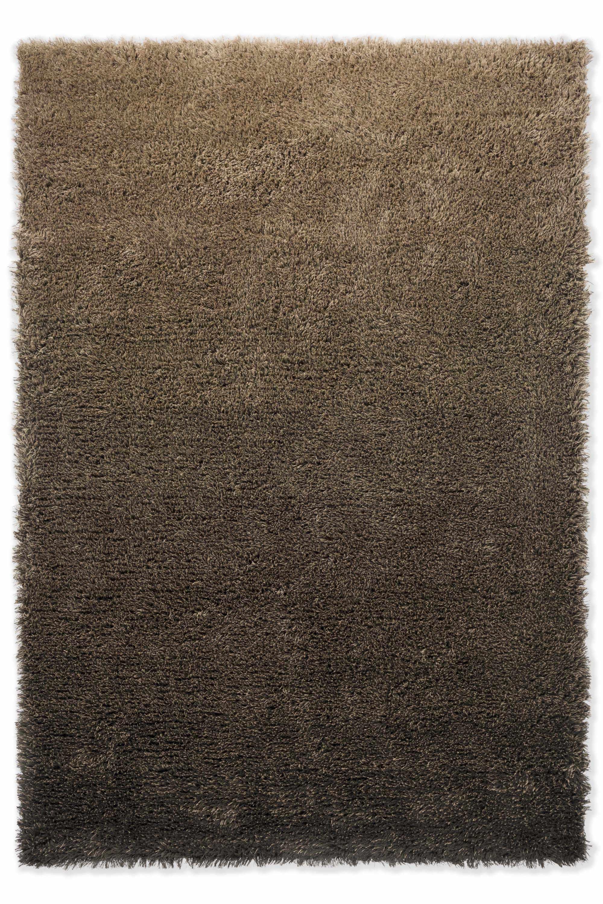Plain brown rug with shaggy pile