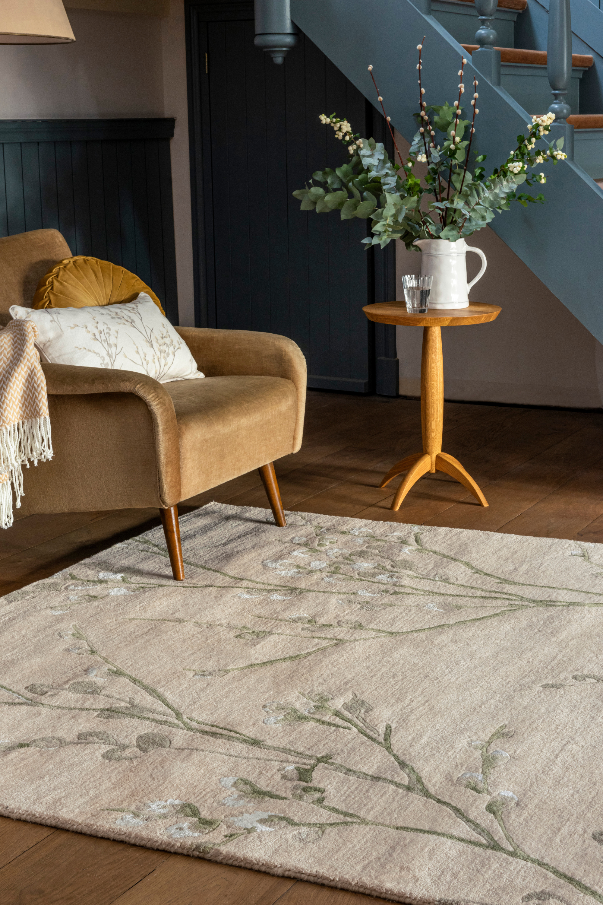 Laura Ashley Pussy Willow Hedgerow Green 79807