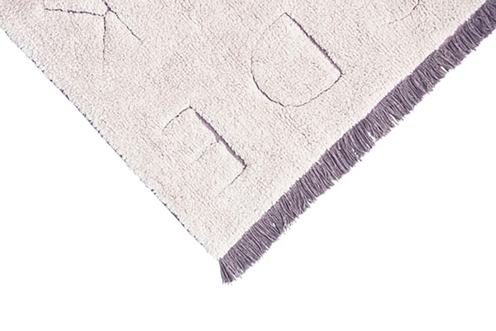 natural abc print childrens rug