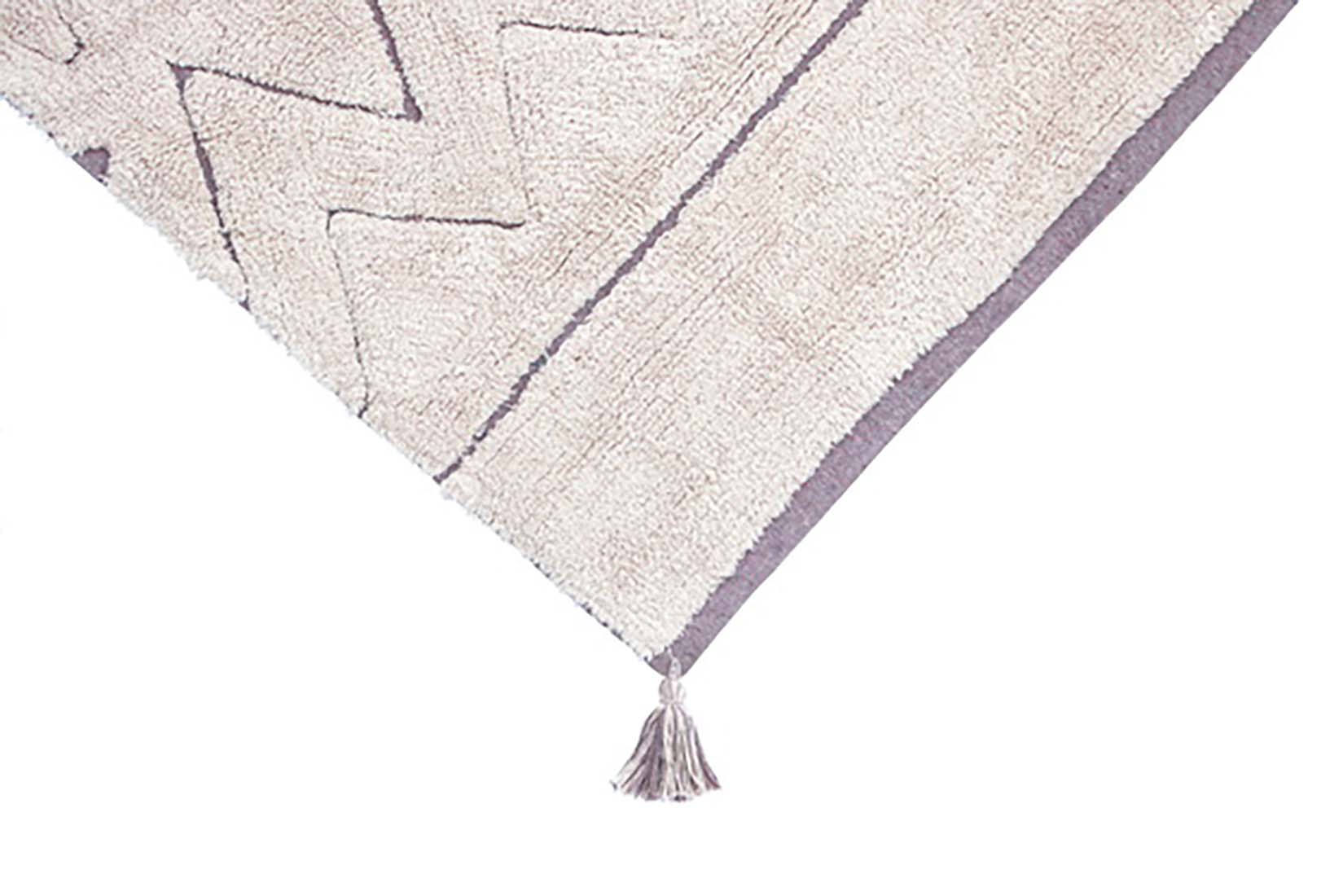natural aztec print childrens rug
