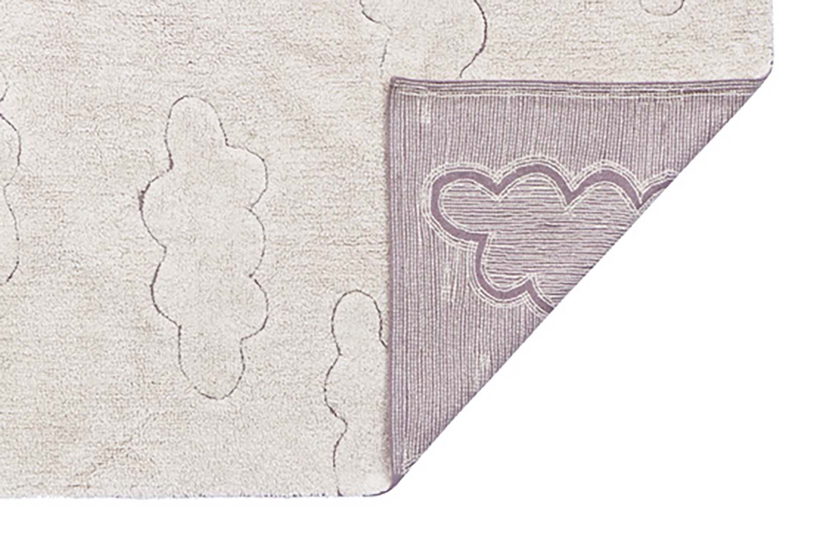 natural cloud design childrens rug