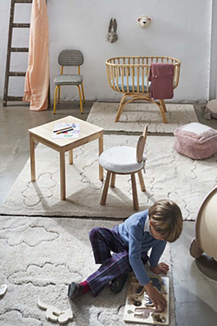 natural cloud design childrens rug