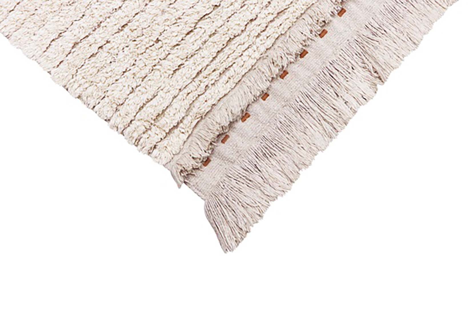 reversible textured rug in beige and sage