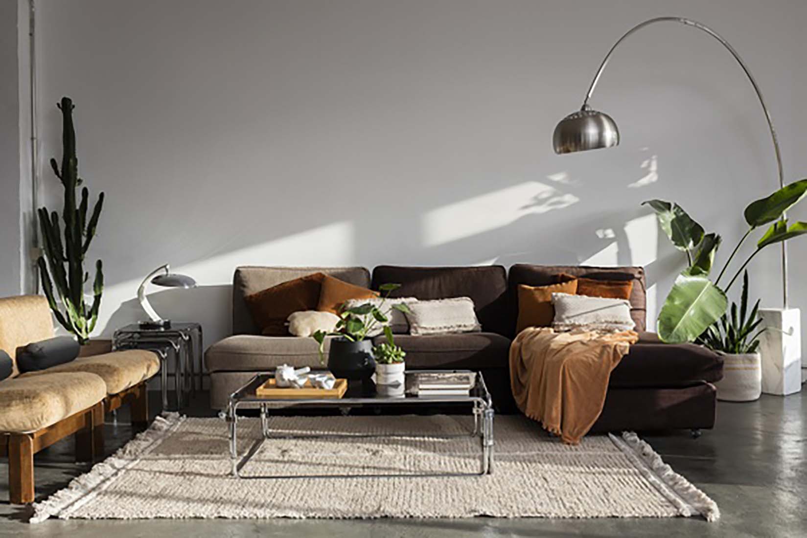 reversible textured rug in beige and sage