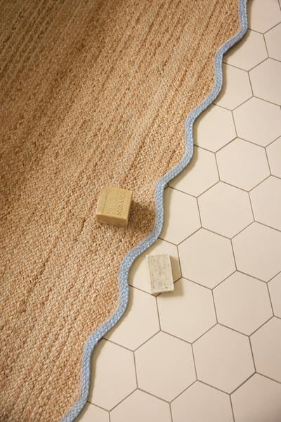 Scallop Jute Misty Blue