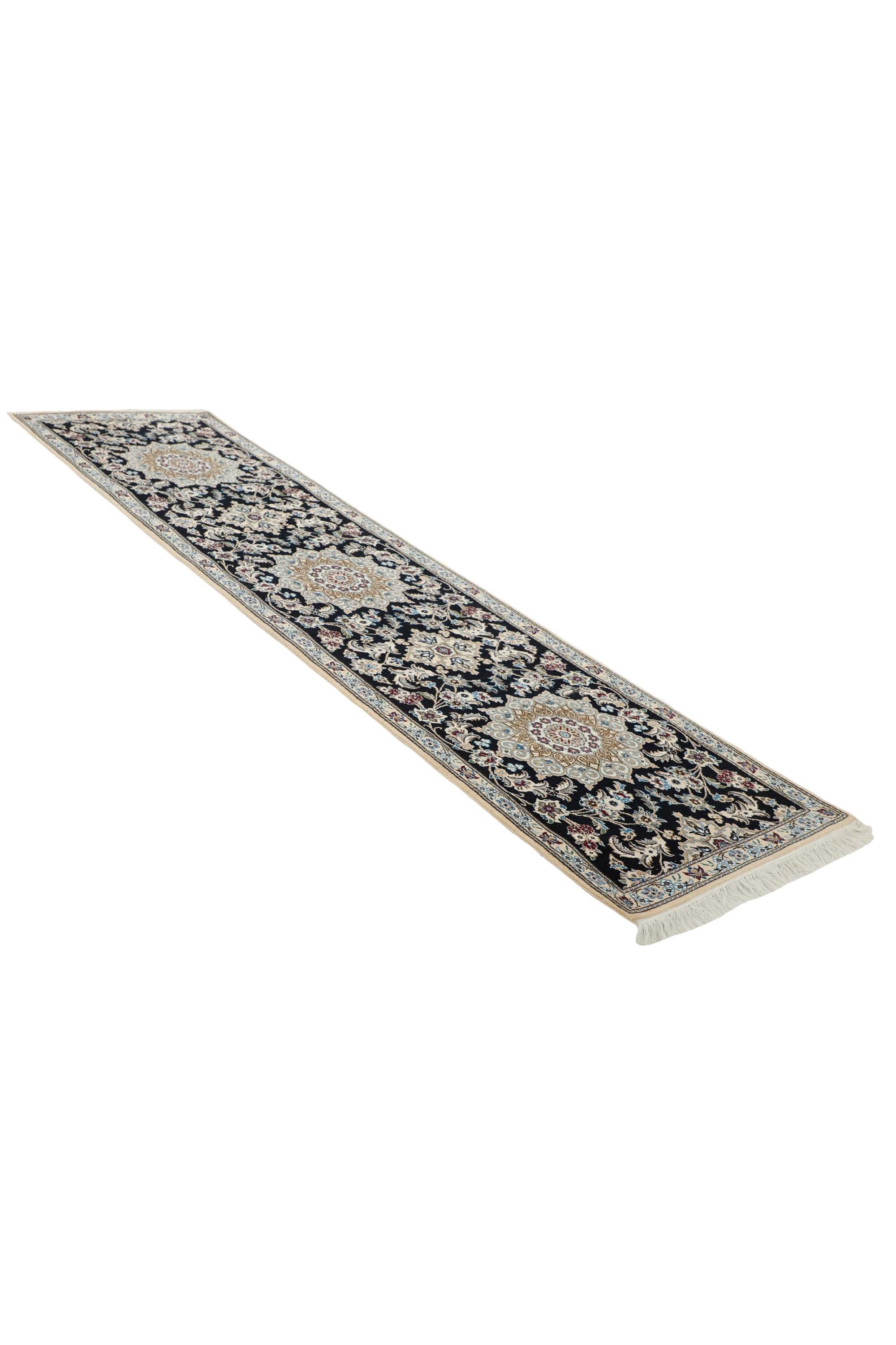 Traditional luxury bordered Nain 9 LA Runner